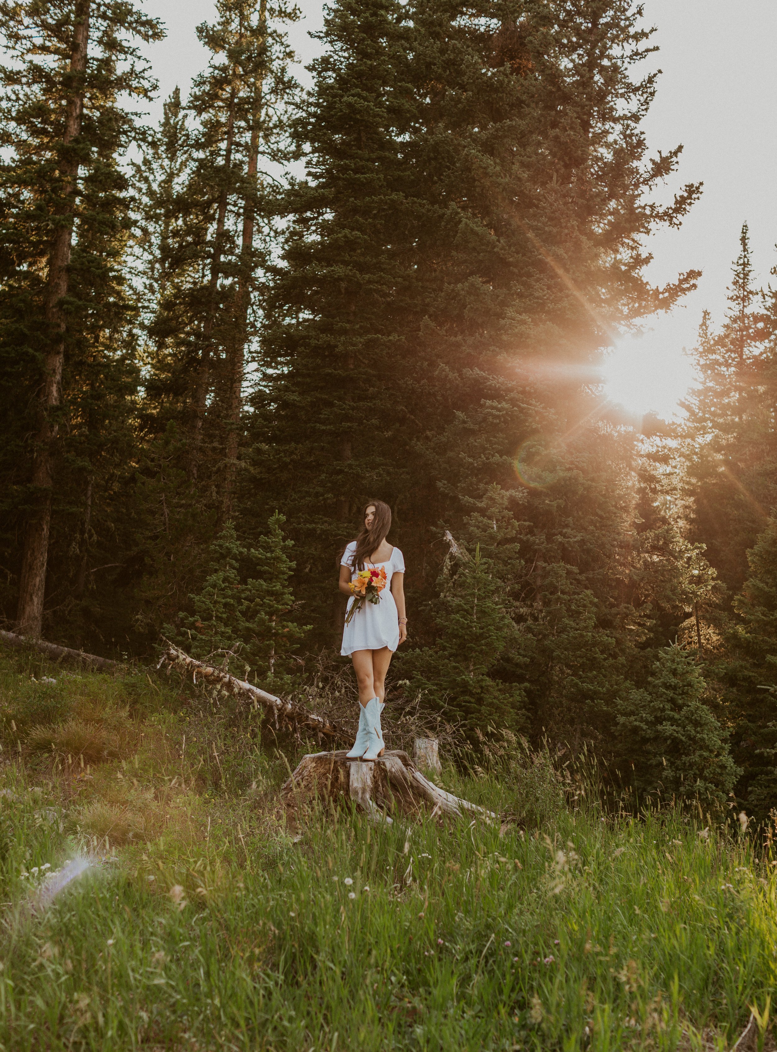 Bozeman Senior Pictures at Hyalite Lake