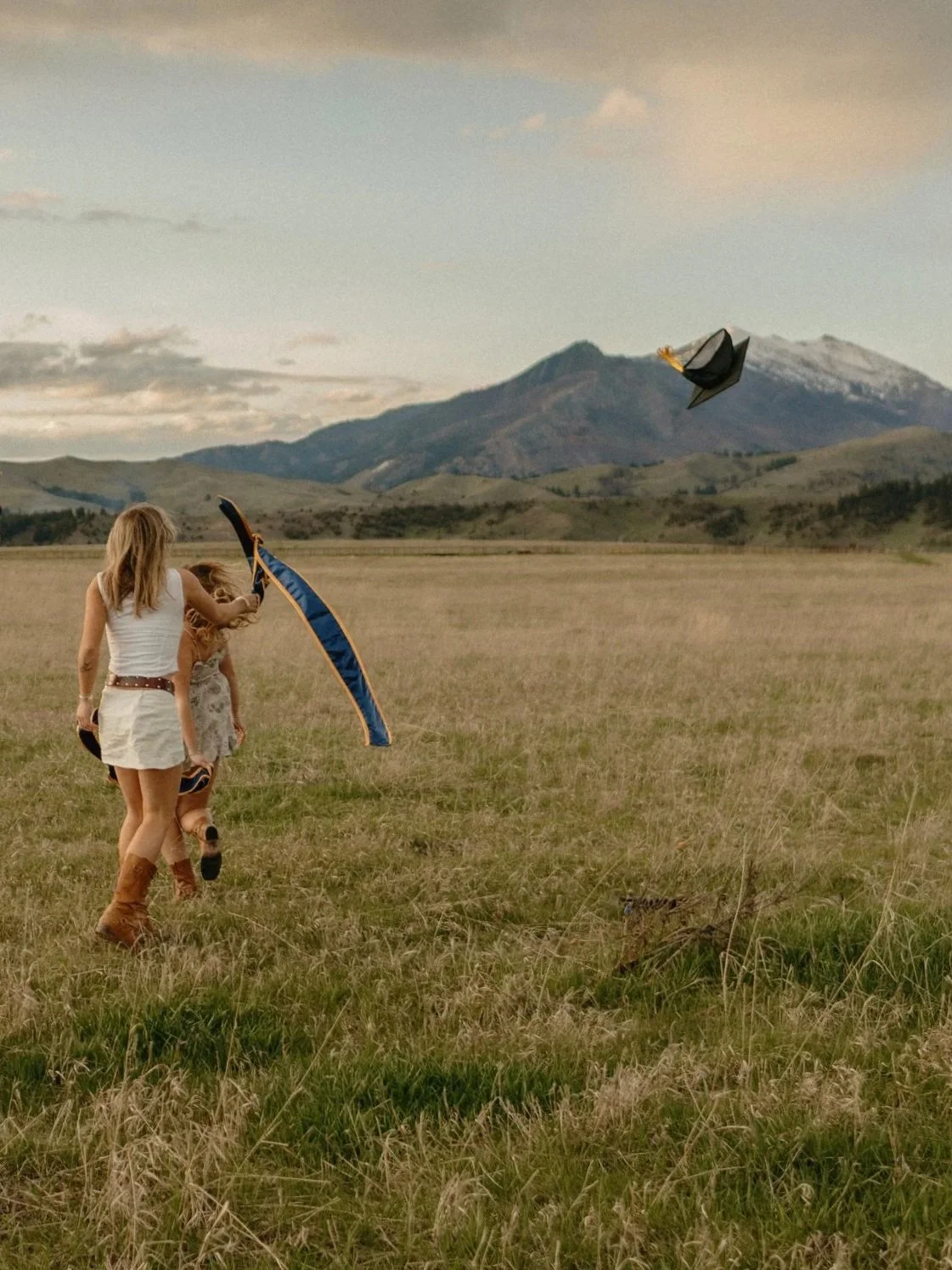 Graduation portraits in Montana in the Bridgers