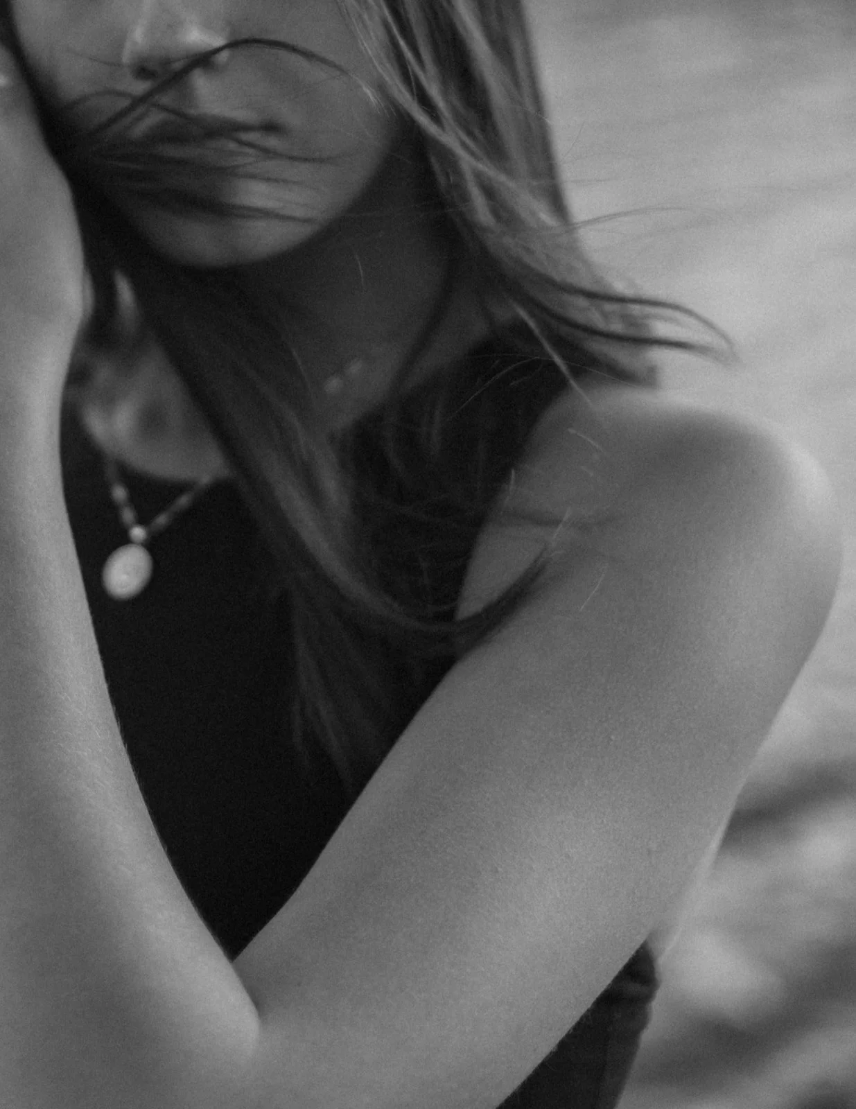 Black and white portrait