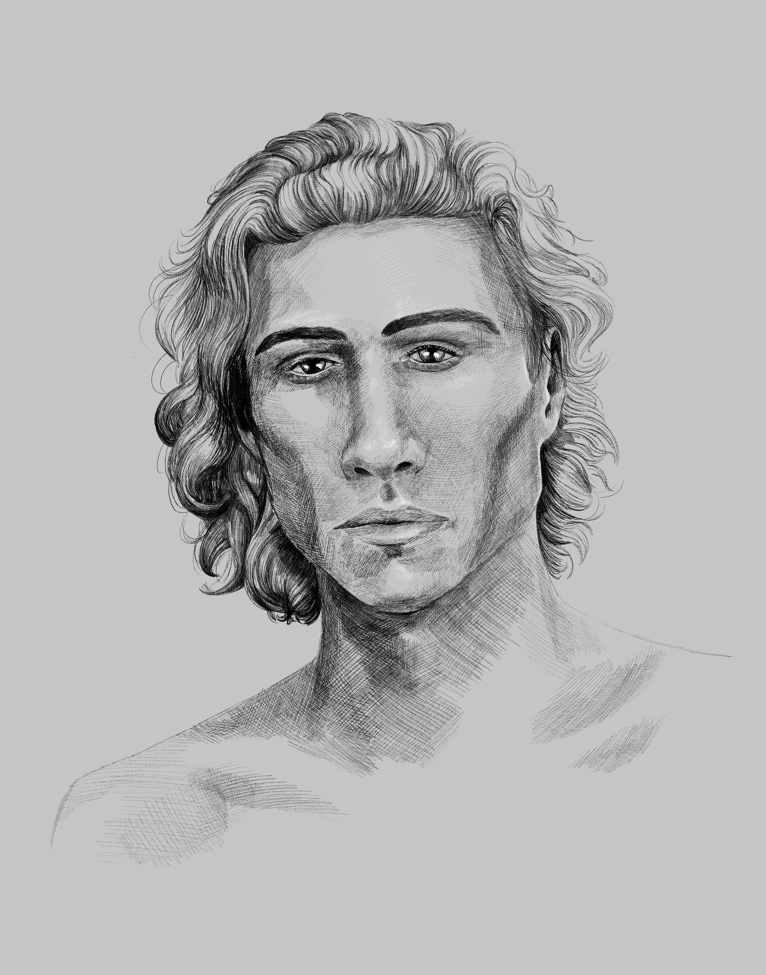 Deity Portrait - Newsprint