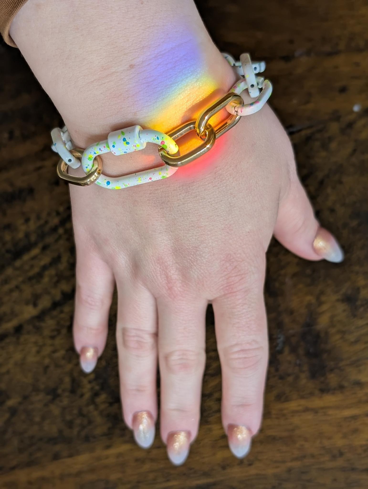 Chunky charm bracelet