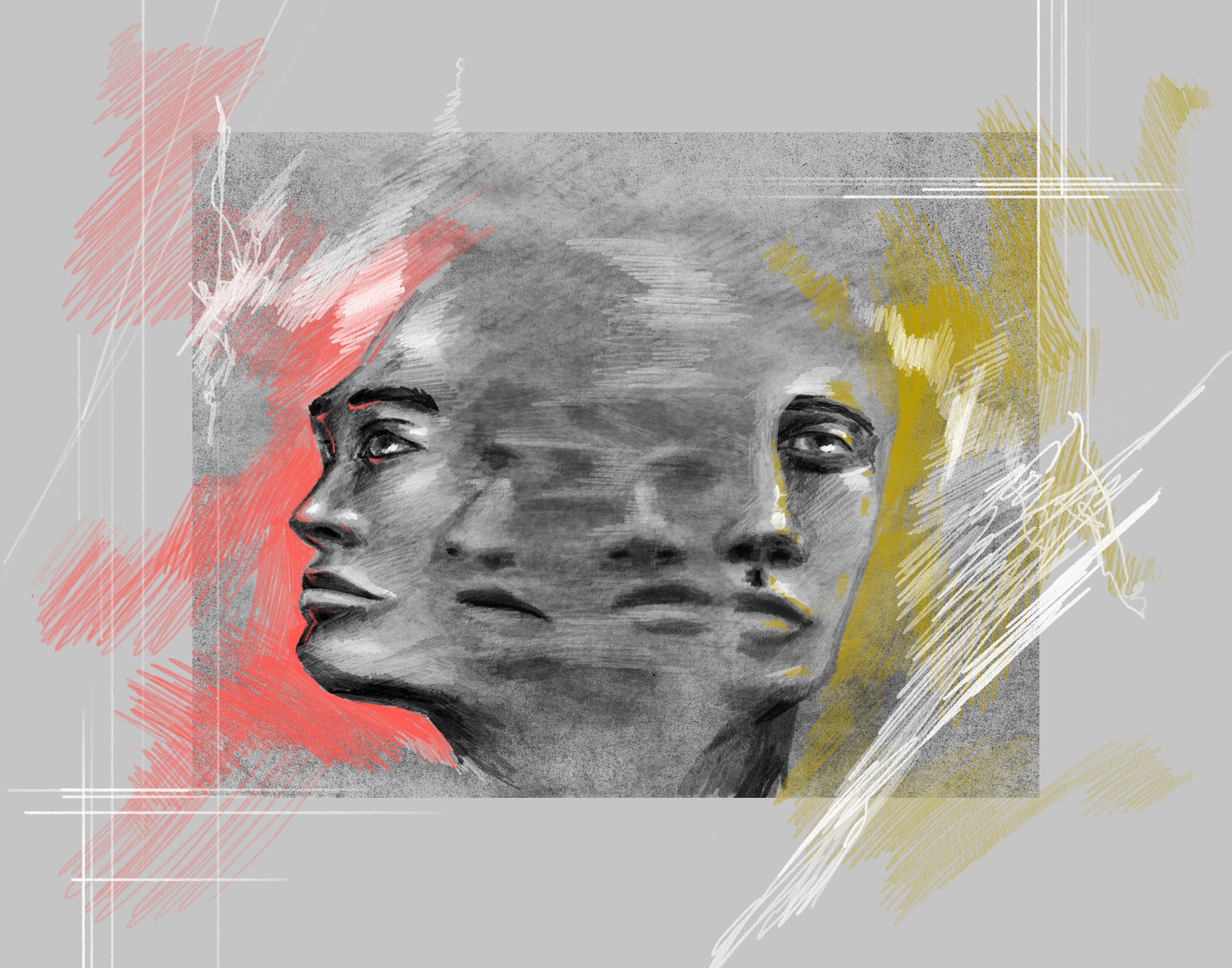 Portrait study - indecision