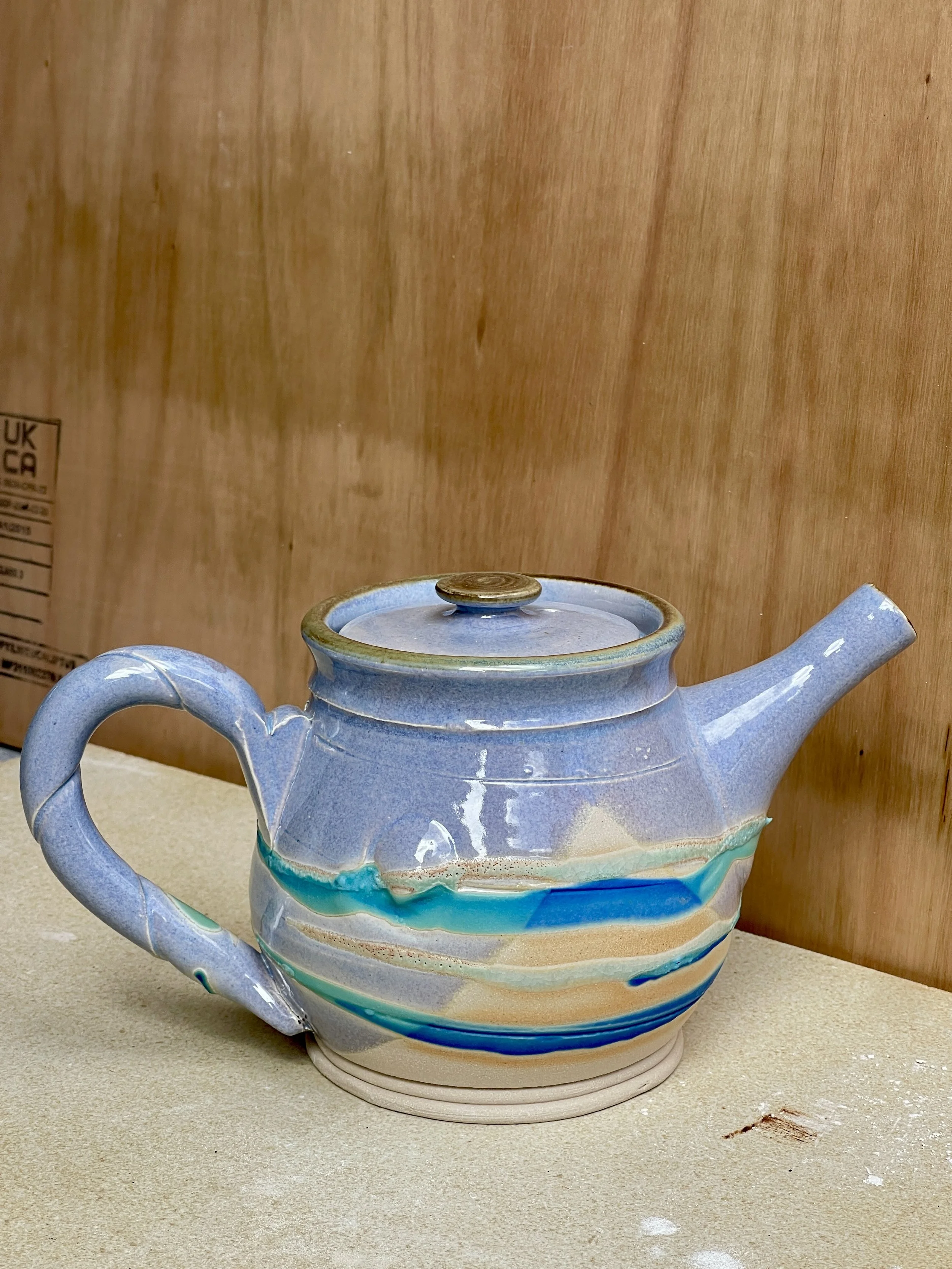 Mull Pottery Four Cup Teapot | Sea Shore