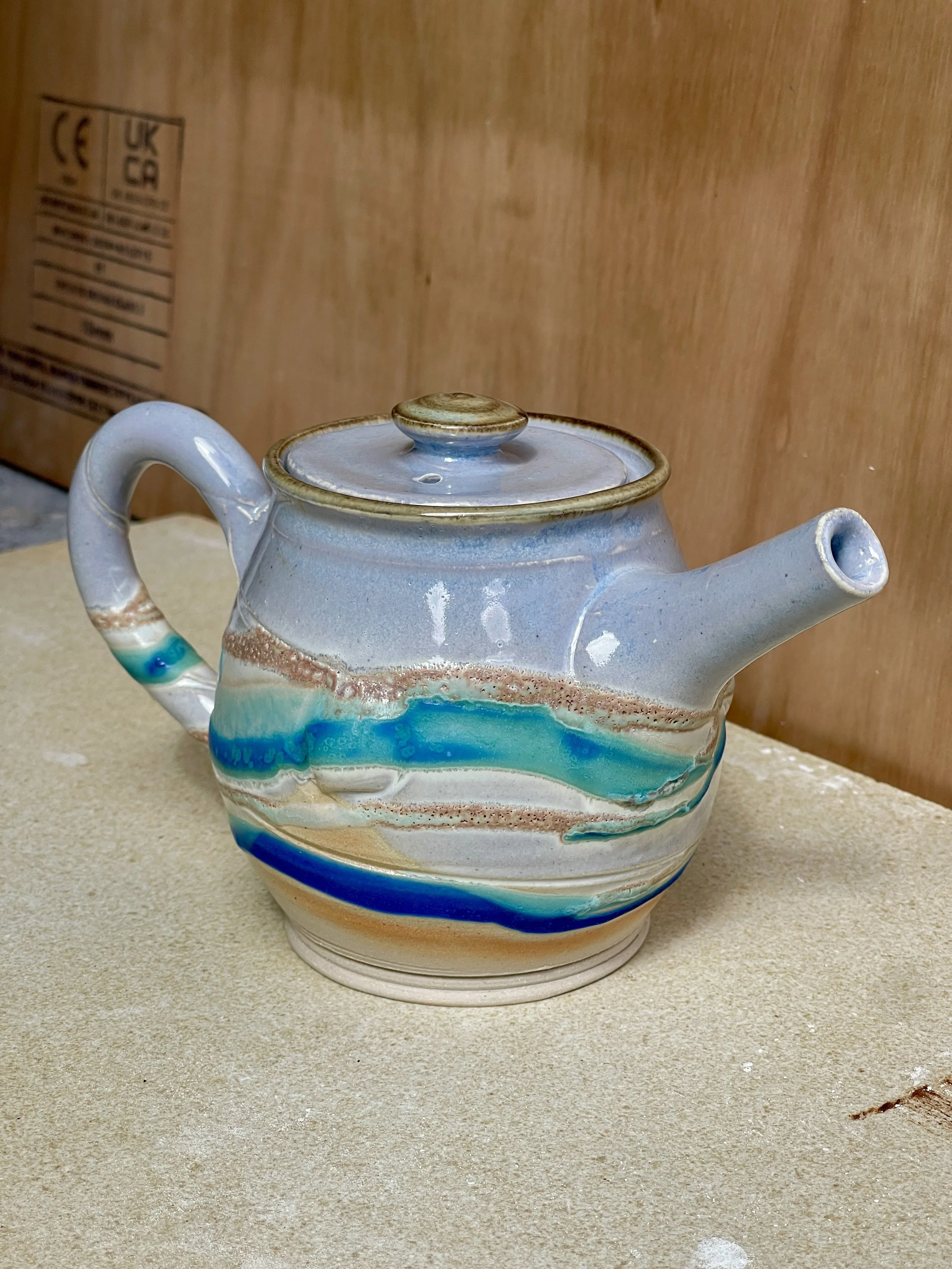 Mull Pottery Two Cup Teapot | Sea Shore