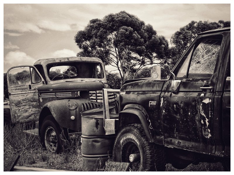 Head-On-1948-Military-Chev-&-F100-Sepia.jpg