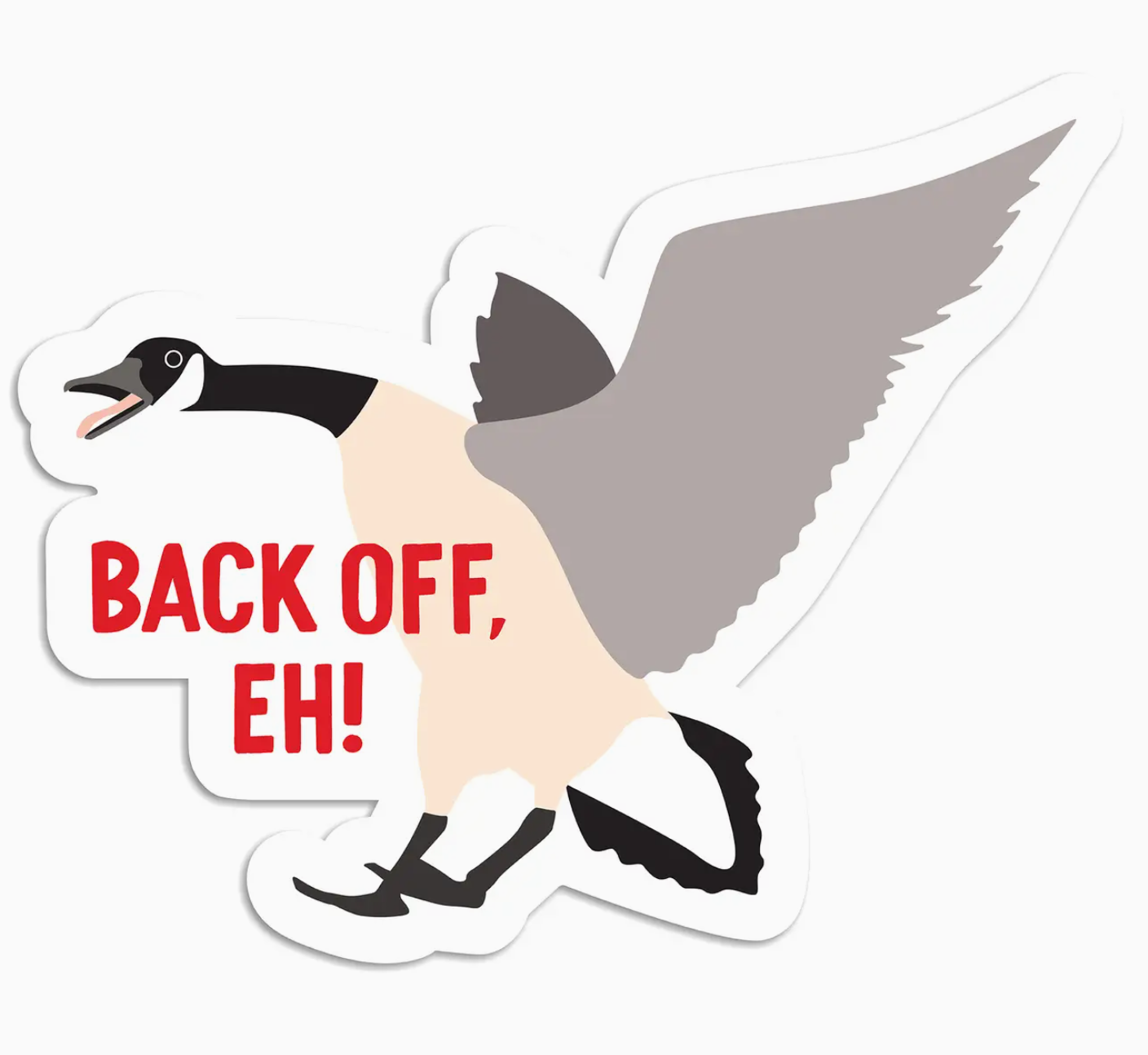 Back Off Eh Canada Goose Vinyl Sticker
