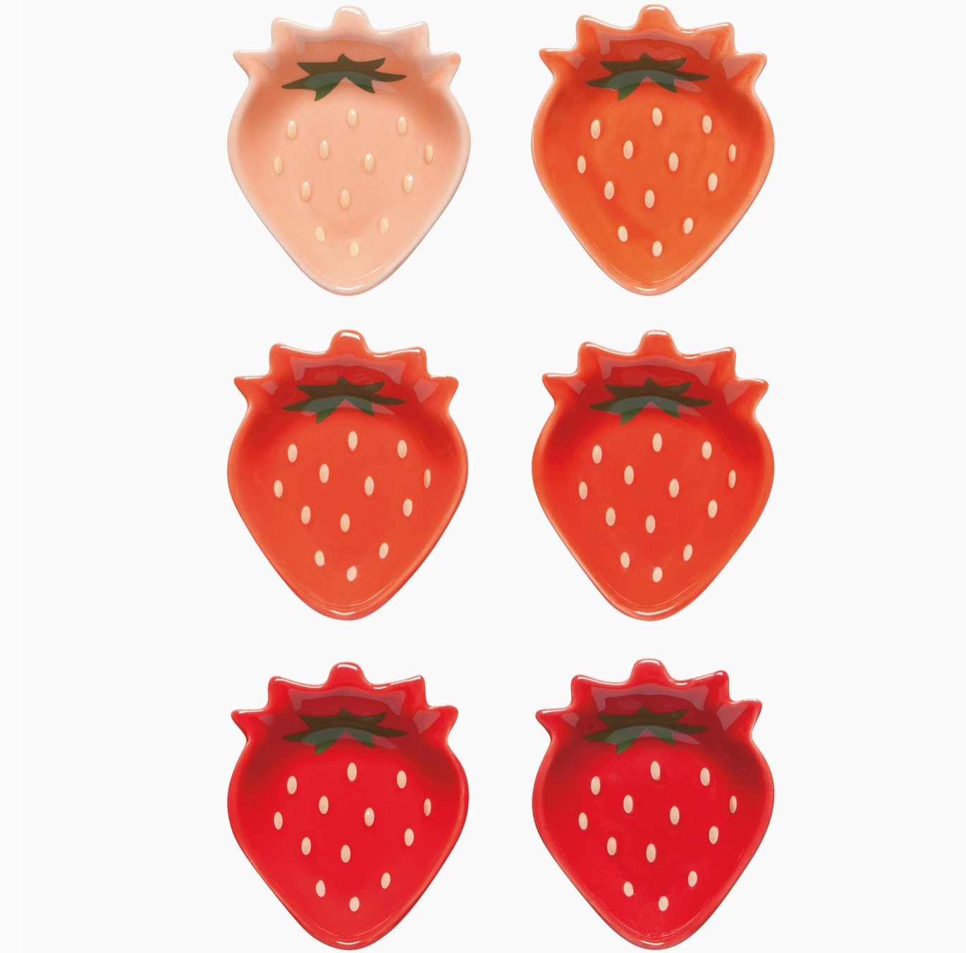 Berry Sweet Shaped Pinch Bowls Set of 6