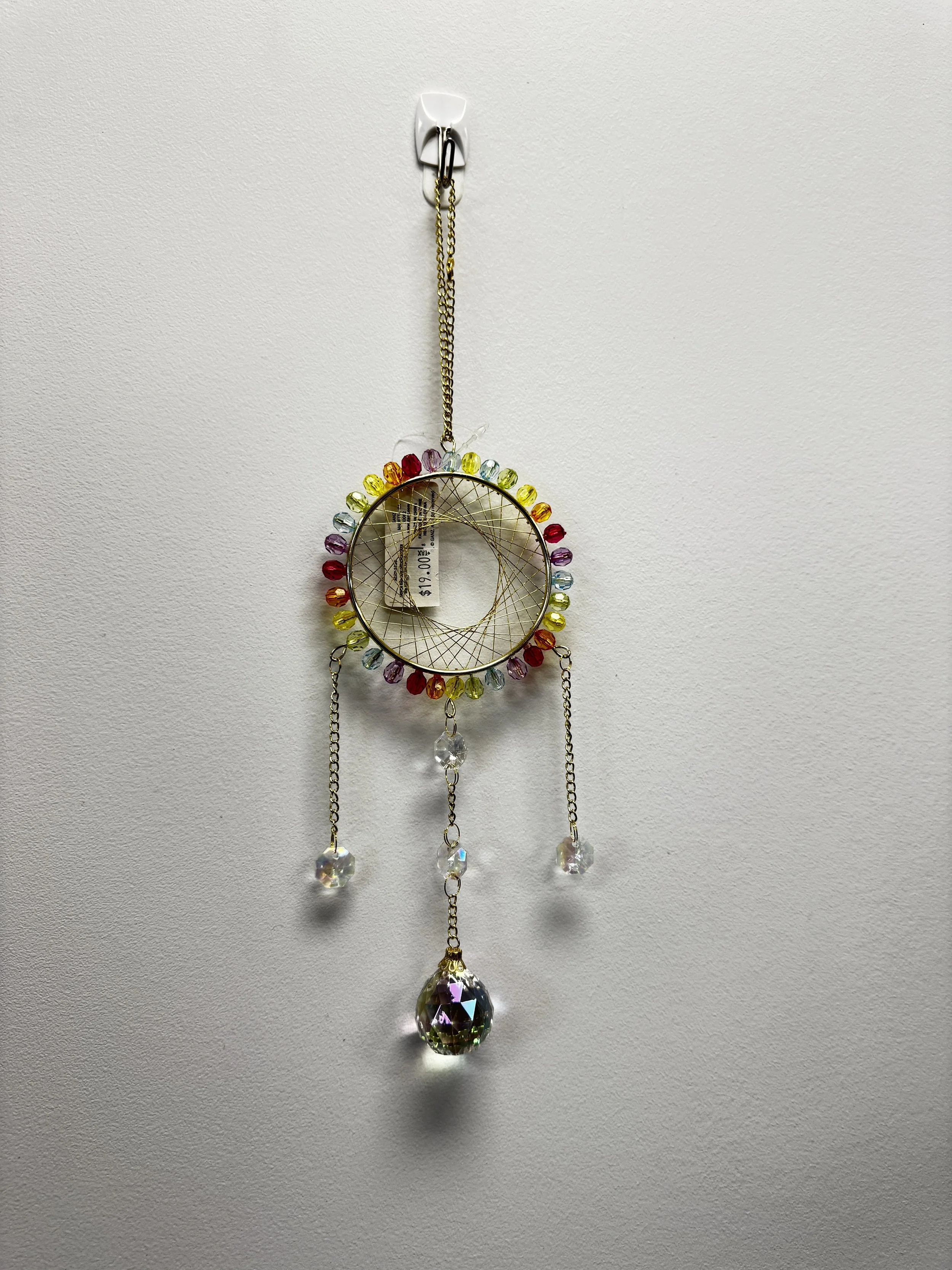 Gold & Multicolored Suncatcher Decor