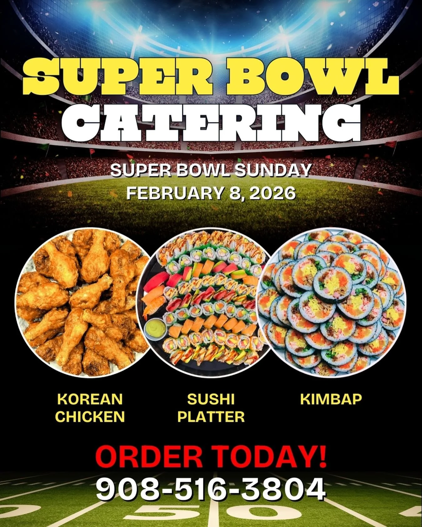 Game on! Leave the party prep to Kasia!
📞 Call us for catering orders &amp; questions!
908-516-3804
kasiamarket.com/catering
#superbowl #halftime #badbunny