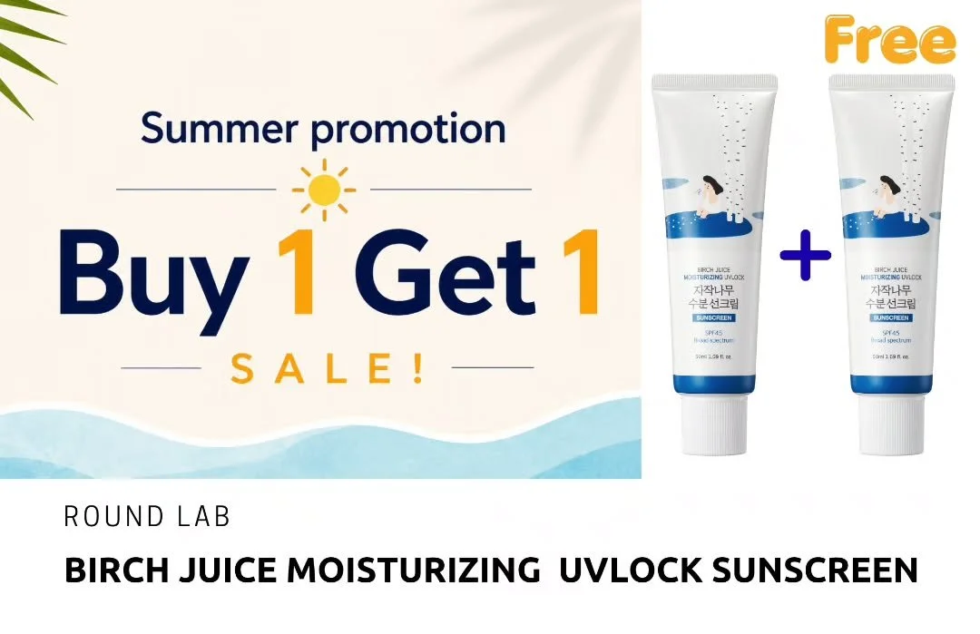☀️ BUY 1 GET 1 ☀️
Round Lab Moisturizer Sunscreen Special!
Hydrating + lightweight daily UV protection 💙
Limited time only ✨

#KBeauty #Sunscreen #Buy1Get1 #kasia #naviabeauty