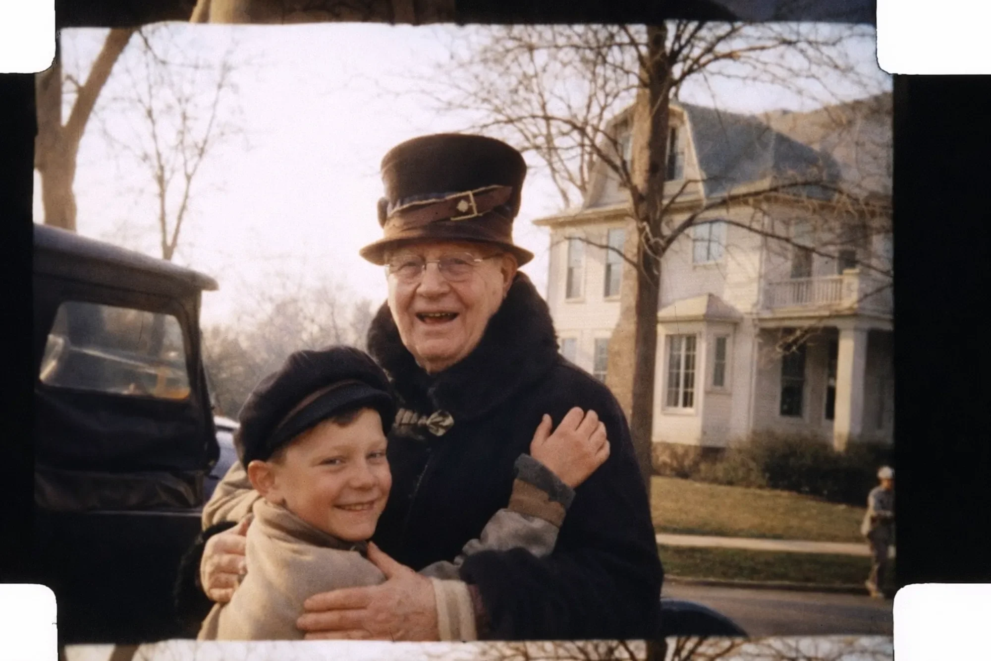 Martha Stein Johnson with her young grandson.
