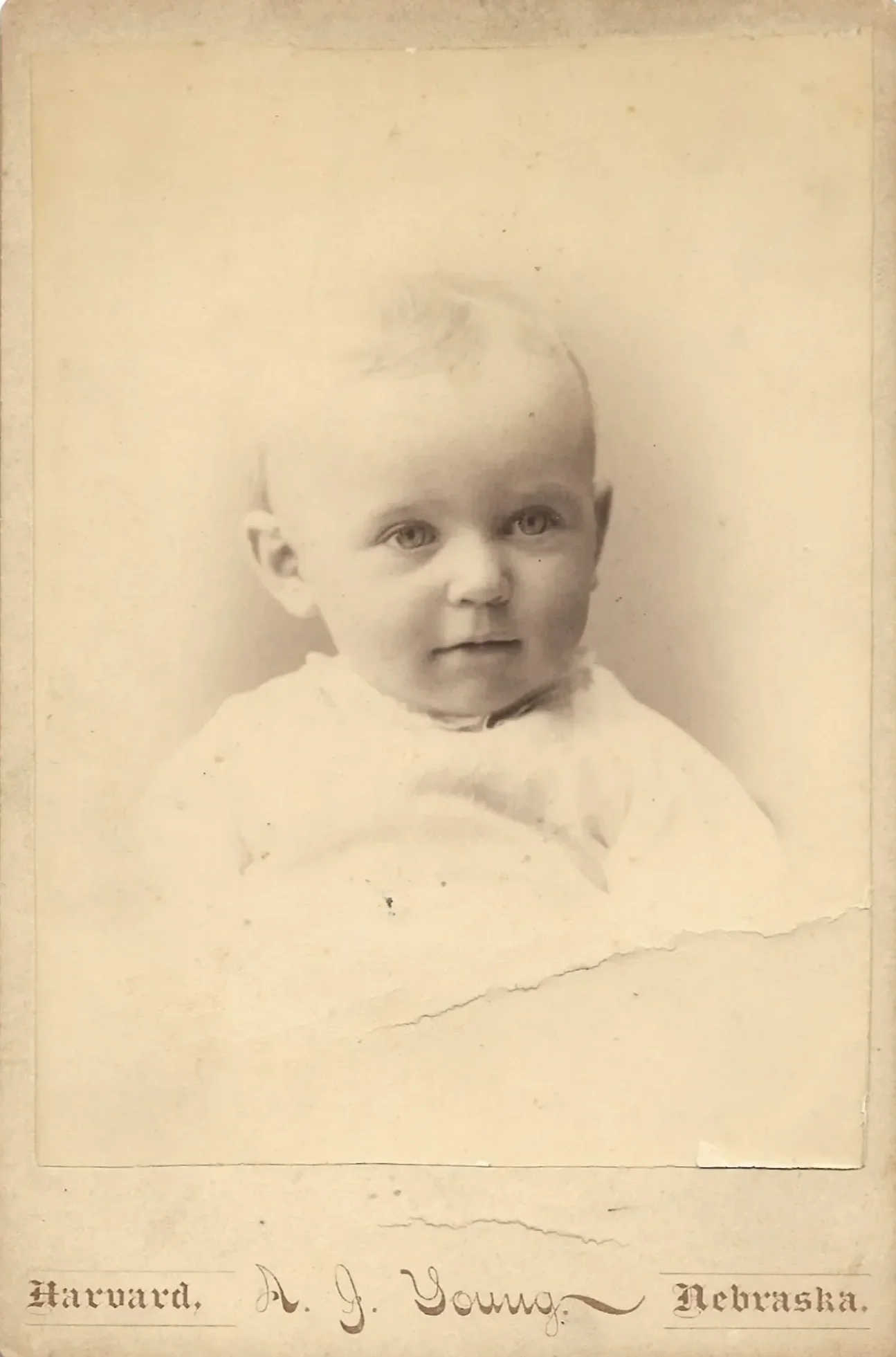 Helen Stein Johnson in early infancy, circa 1889.
