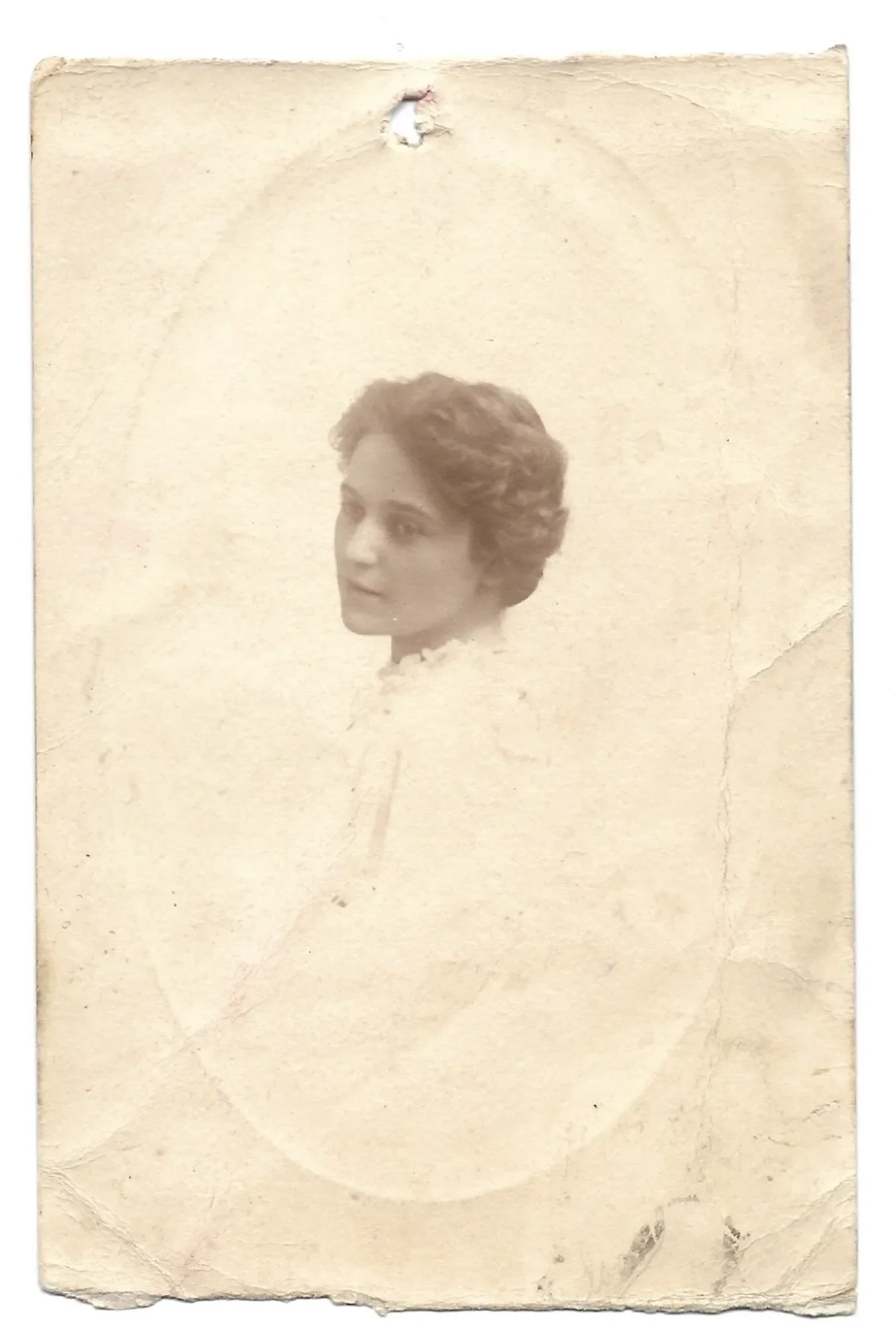 Helen Stein Johnson's high school graduation photo. 