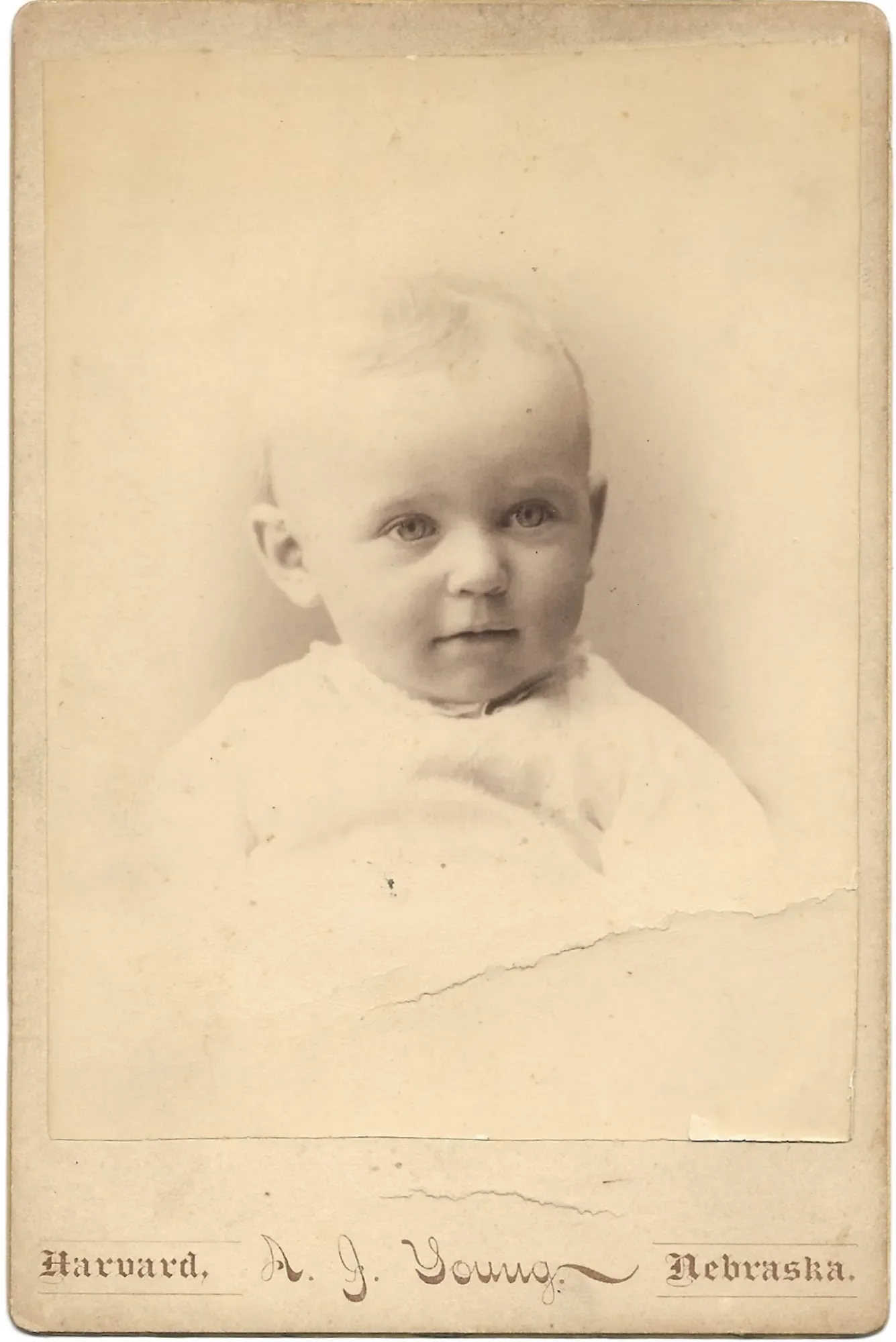 Helen Stein Johnson in early infancy, circa 1889.