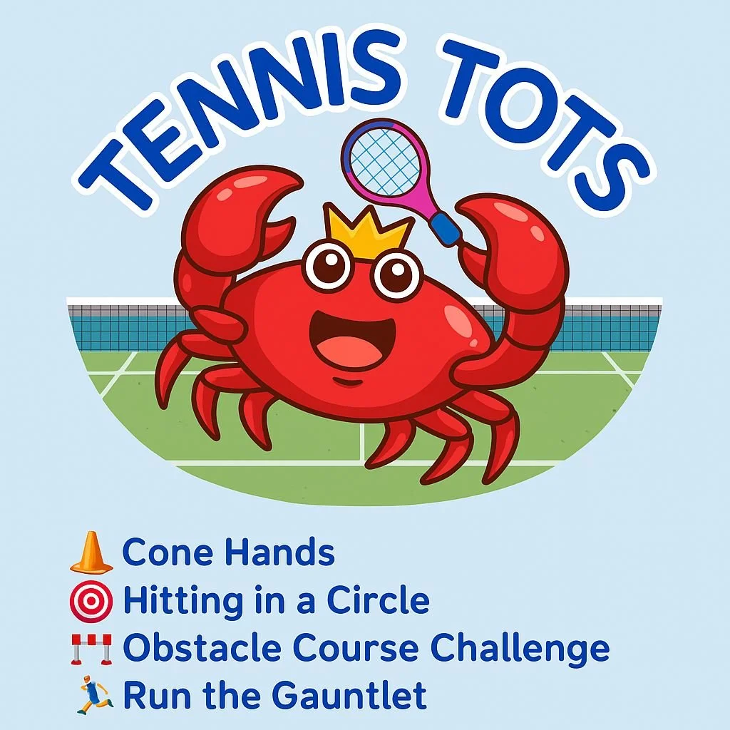 WEEK 5 – TENNIS TOTS LESSON PLAN 🦀👶