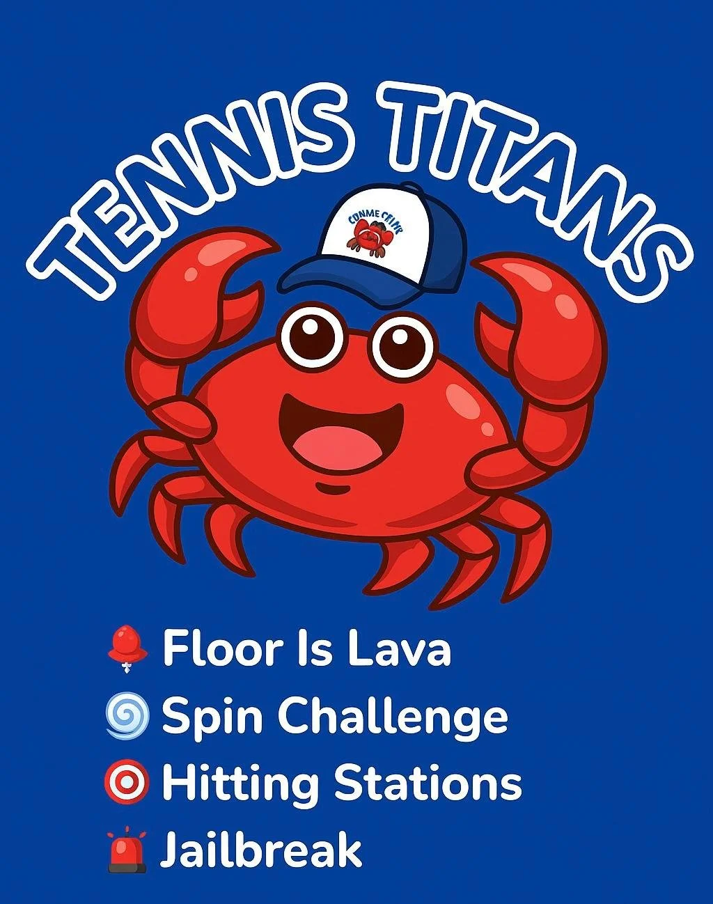 WEEK 7– TENNIS TITANS LESSON PLAN 🦀🔱 