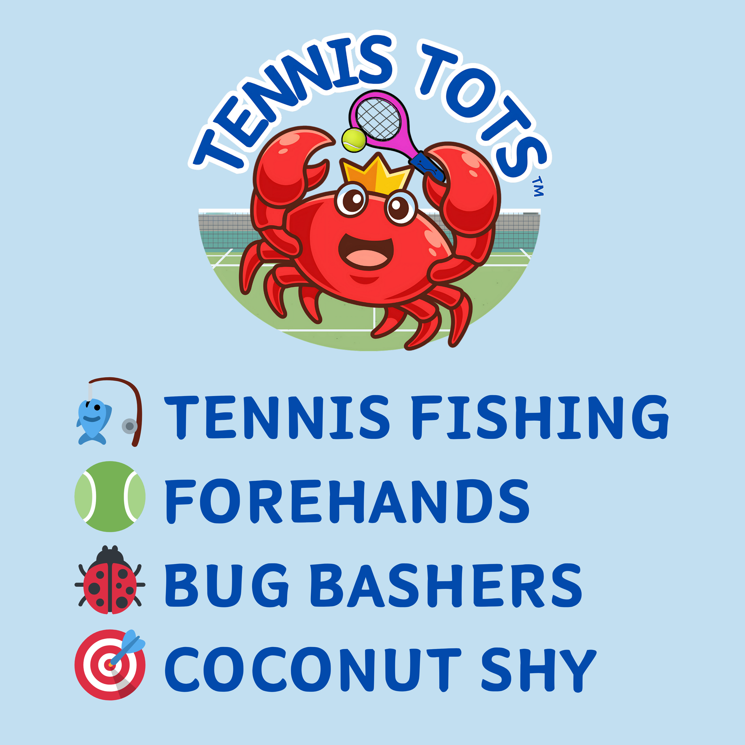 WEEK 1 - TENNIS TOTS LESSON PLAN 🦀👶