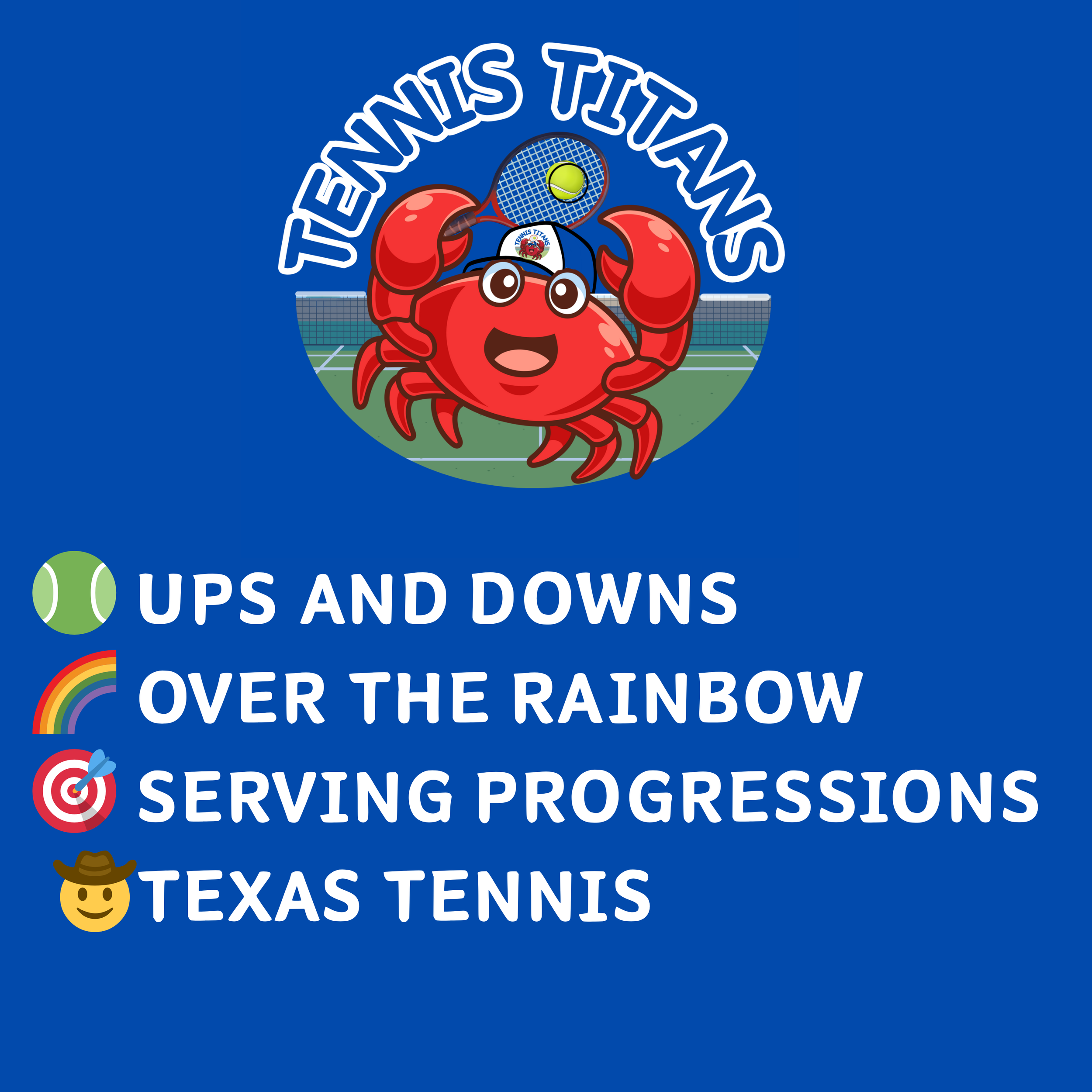 🎾💥🦀🔱 Tennis Titans – Weekly Lesson Checklist (Week 14)