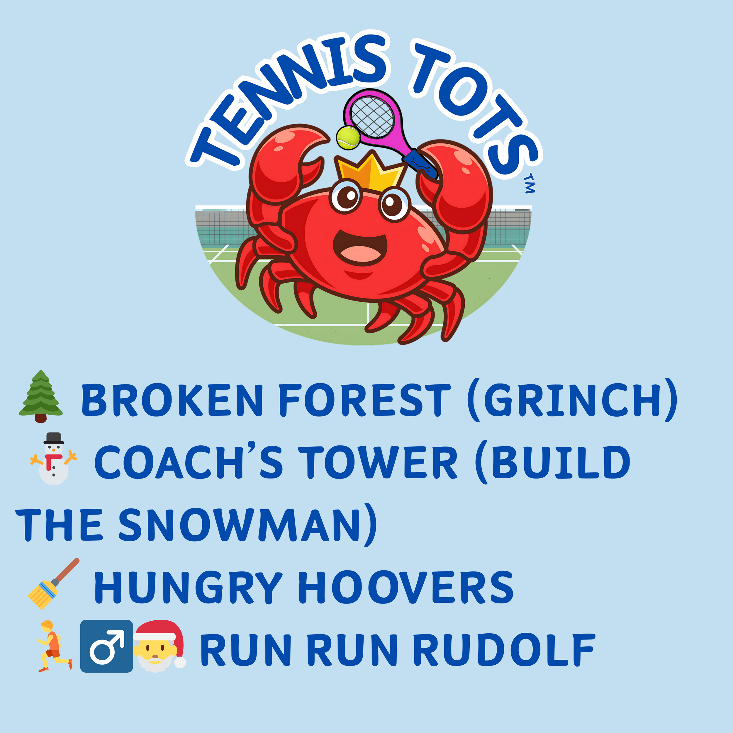 🎾🦀 Tennis Tots – Week 7, Term 2