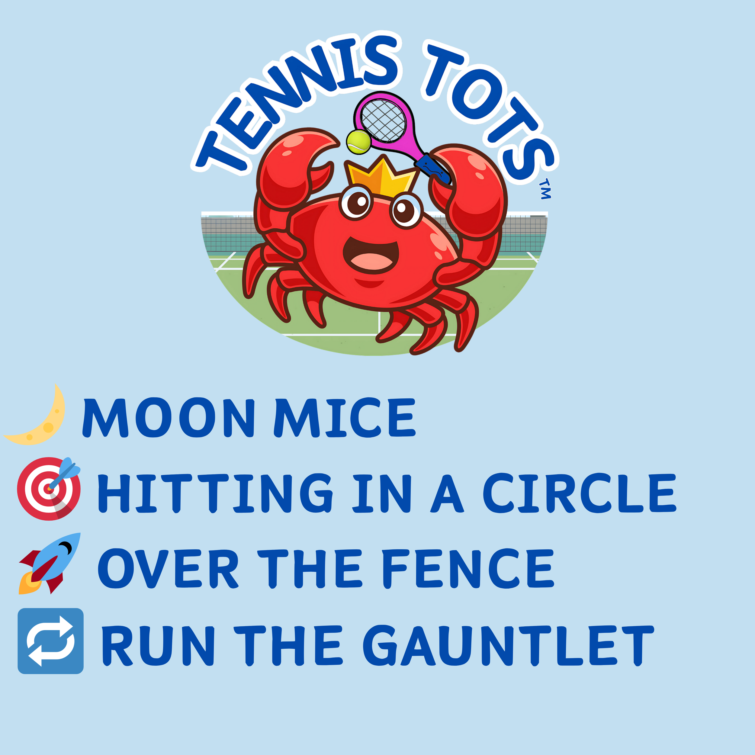🎾🦀 Tennis Tots – Week 5, Term 2