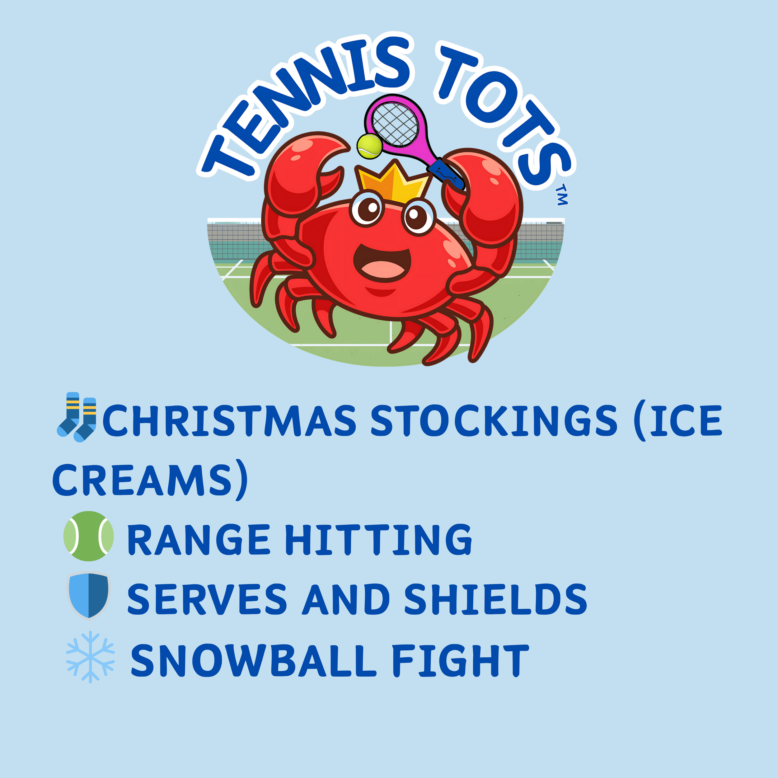 🎾🦀 Tennis Tots – Week 6, Term 2