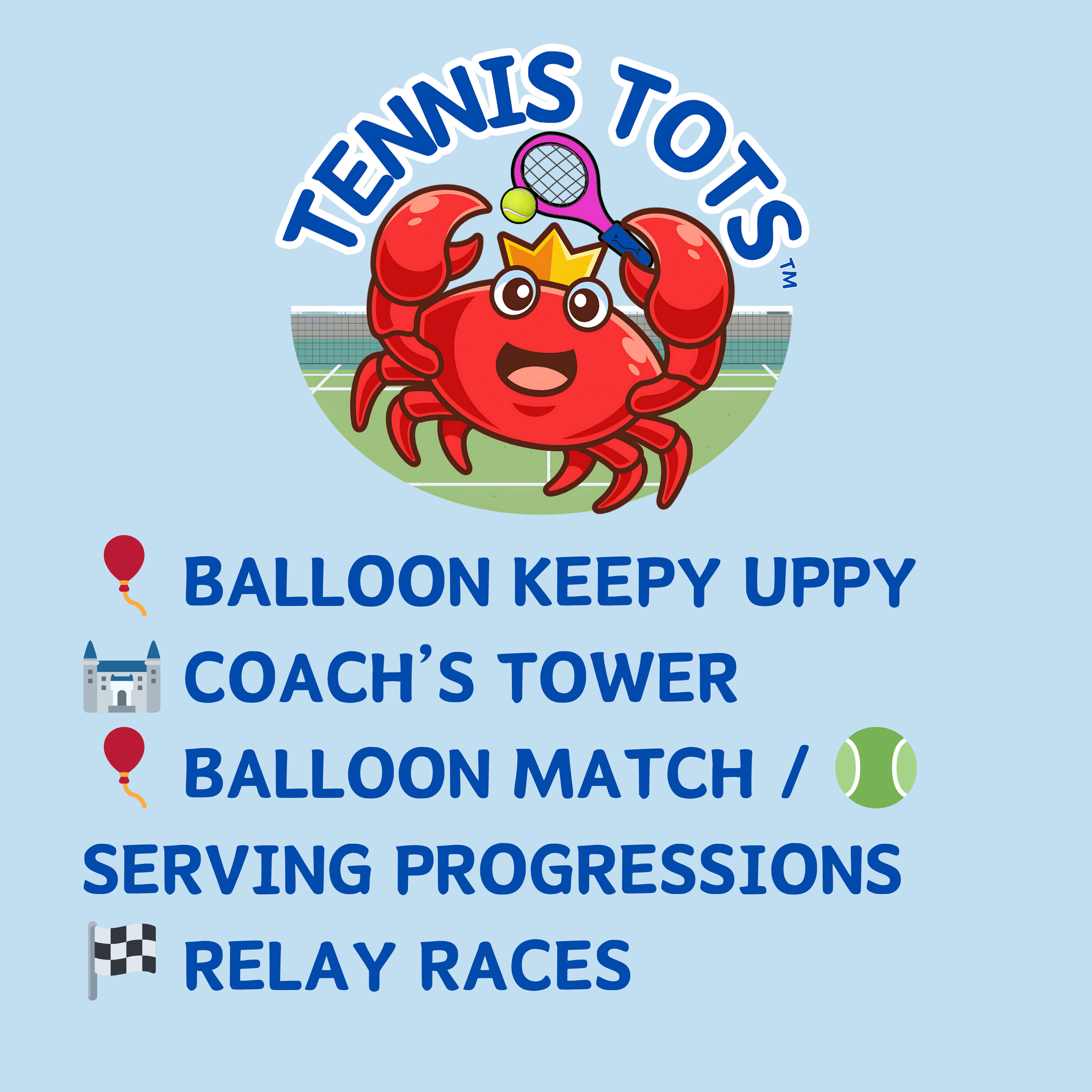 Tennis Tots, Week 2, Term 4 👶🦀