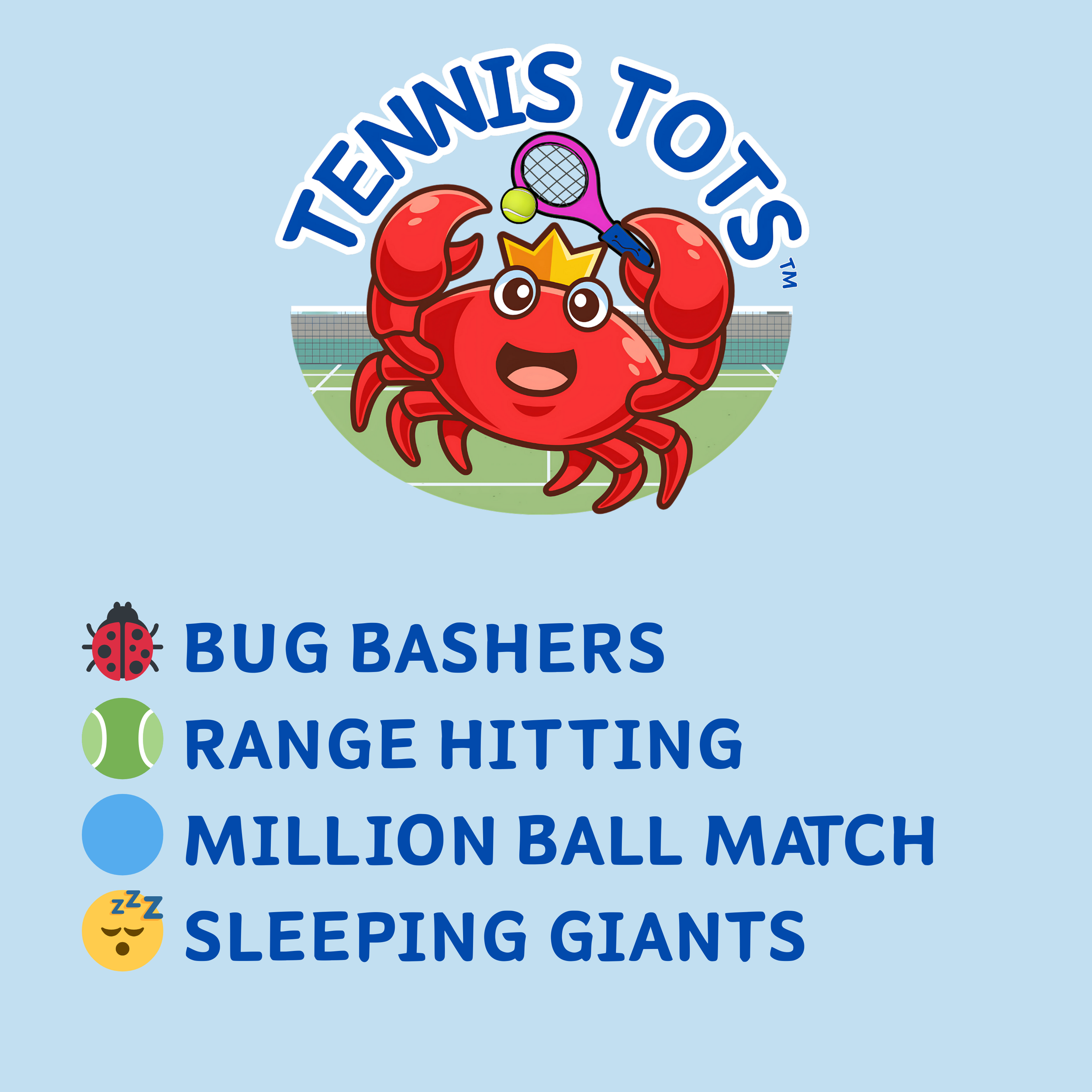 Tennis Tots, Week 4, Term 4 👶🦀