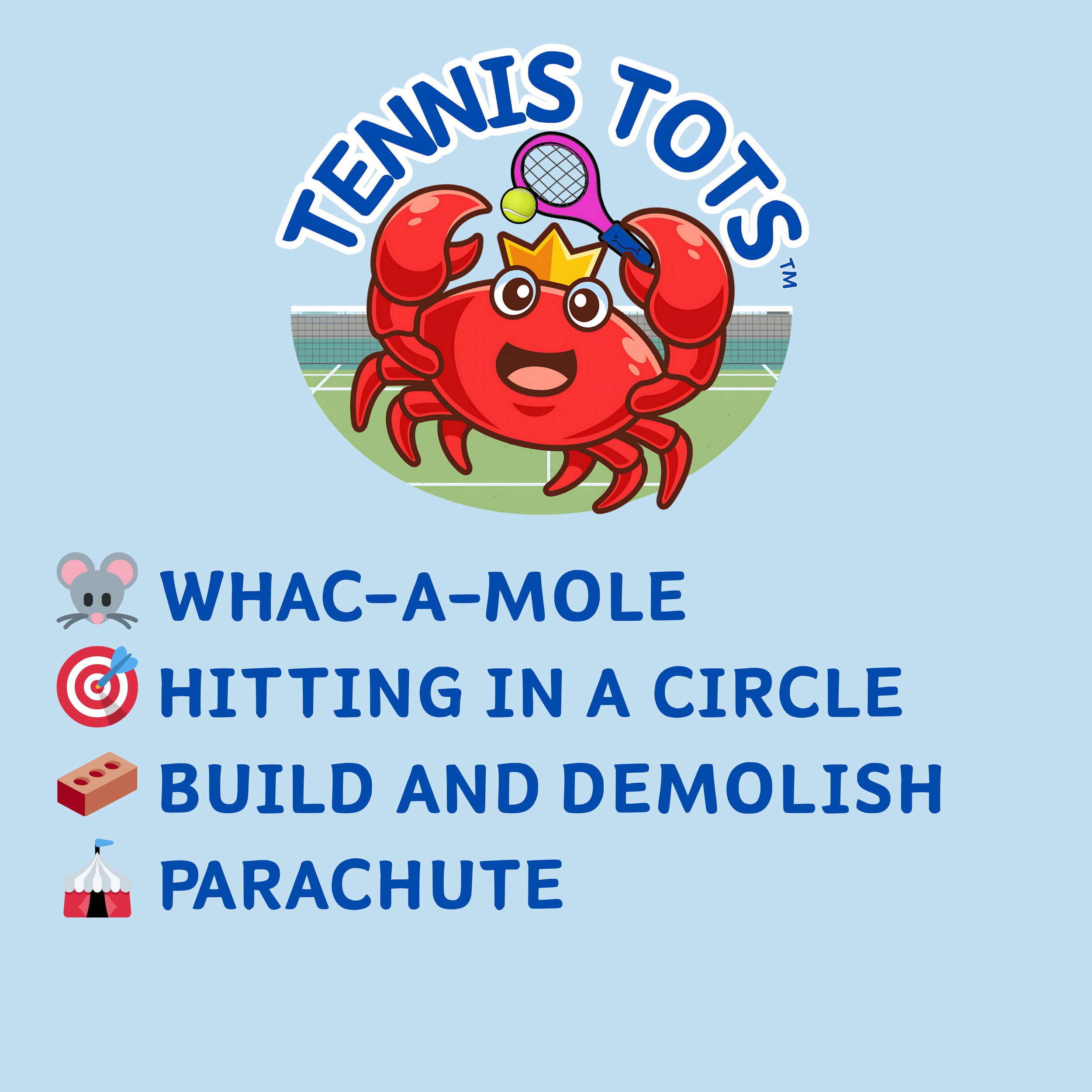 Tennis Tots, Week 3, Term 5 🦀👶