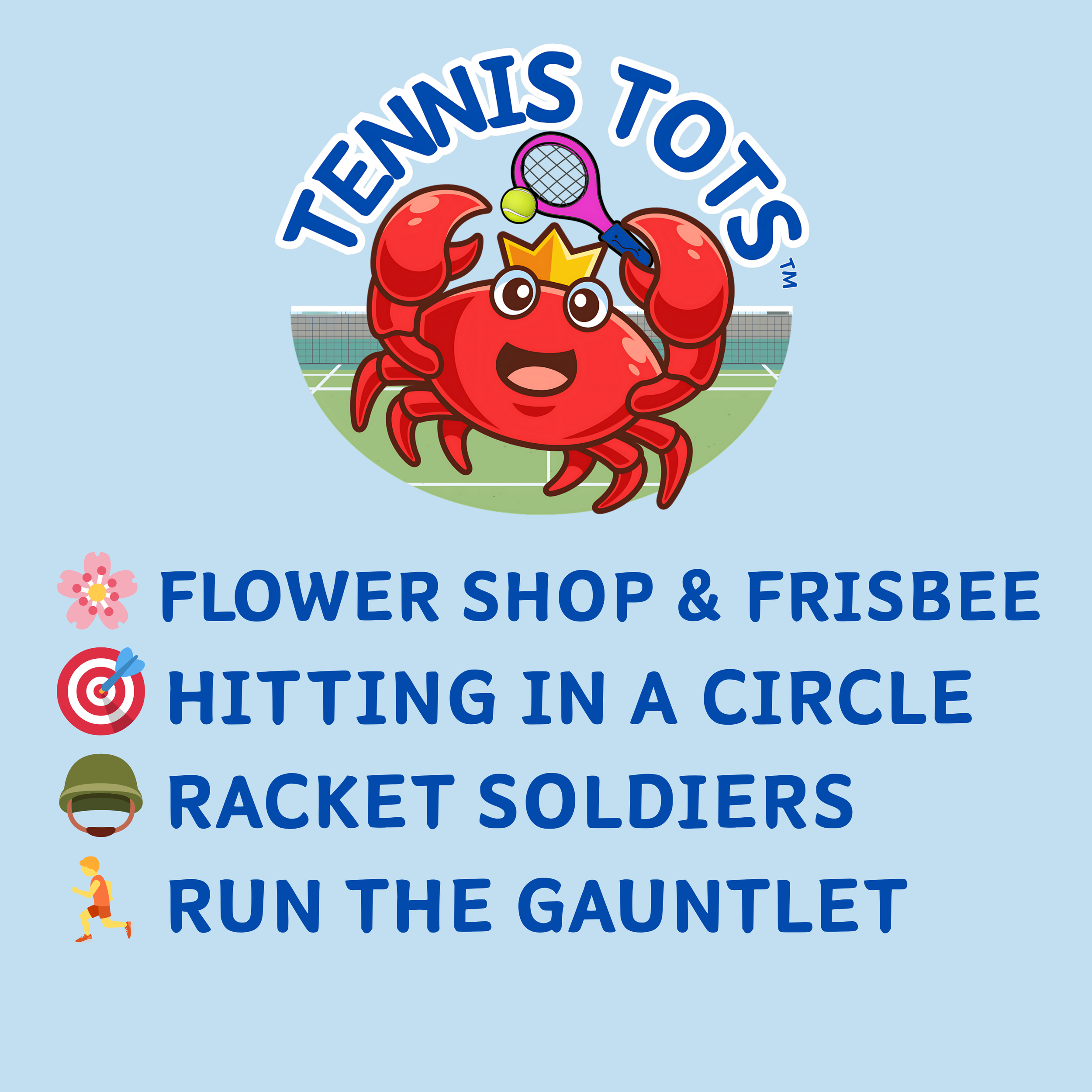 Tennis Tots Week 5, Term 6 🦀👶