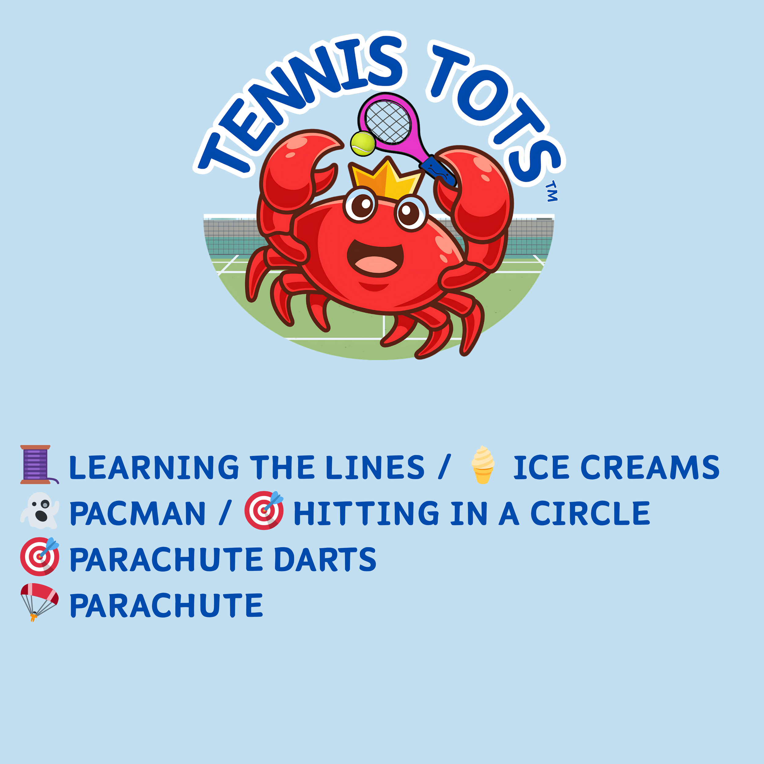 Tennis Tots Week 6, Term 6 🦀👶