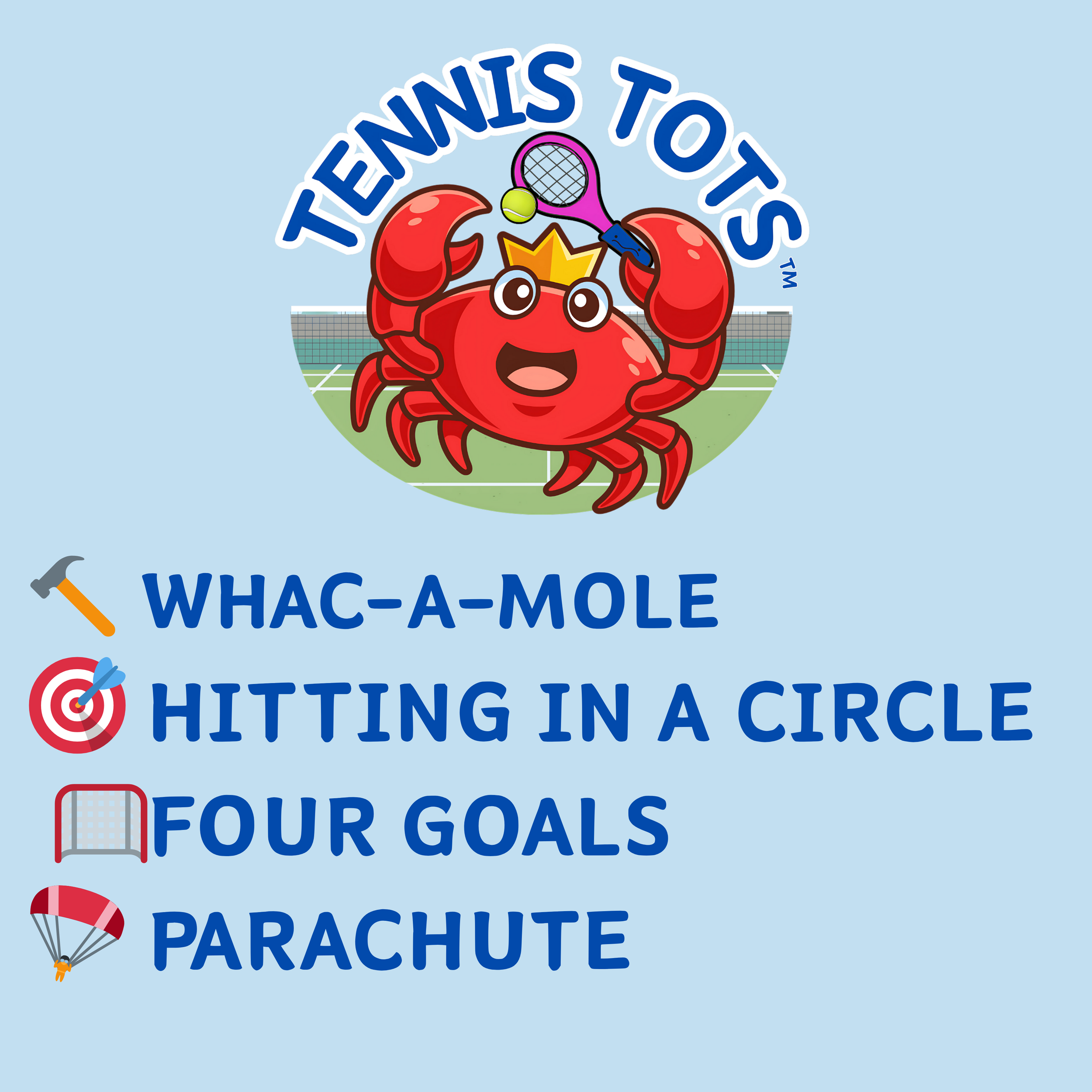 WEEK 3 – TENNIS TOTS LESSON PLAN 🦀👶