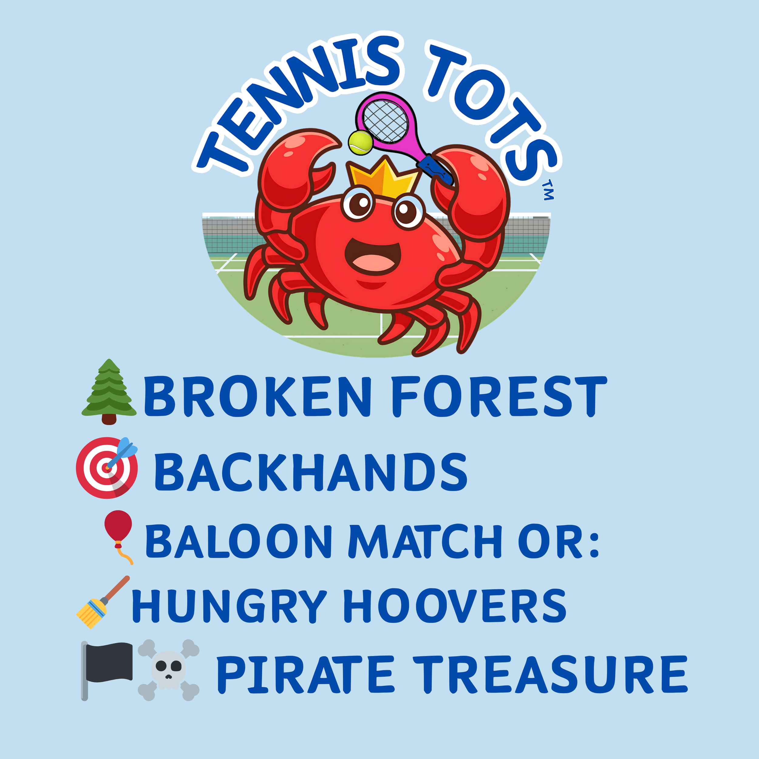 WEEK 4 – TENNIS TOTS LESSON PLAN 🦀👶