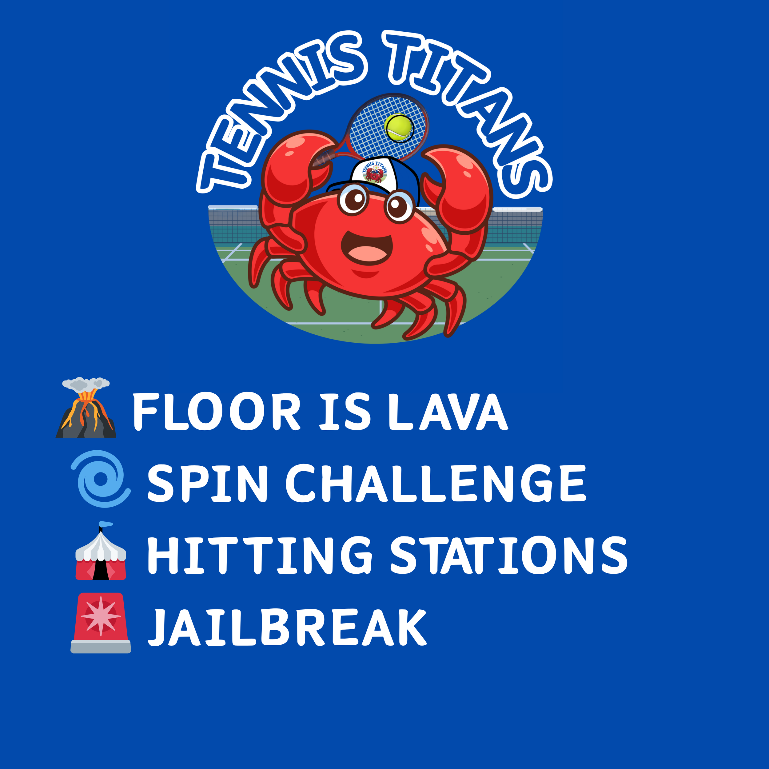WEEK 7– TENNIS TITANS LESSON PLAN 🦀🔱 