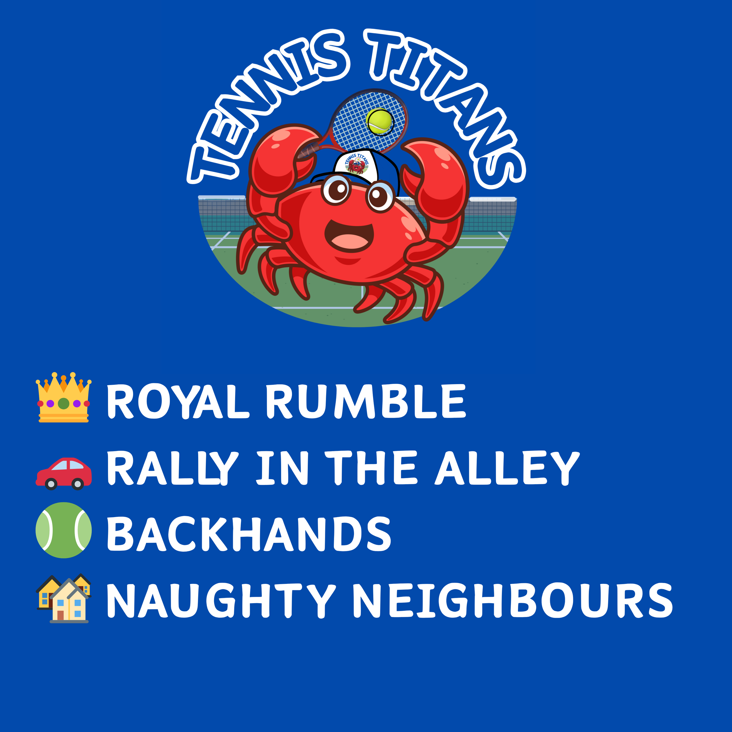 WEEK 5 – TENNIS TITANS LESSON PLAN 🦀🔱 