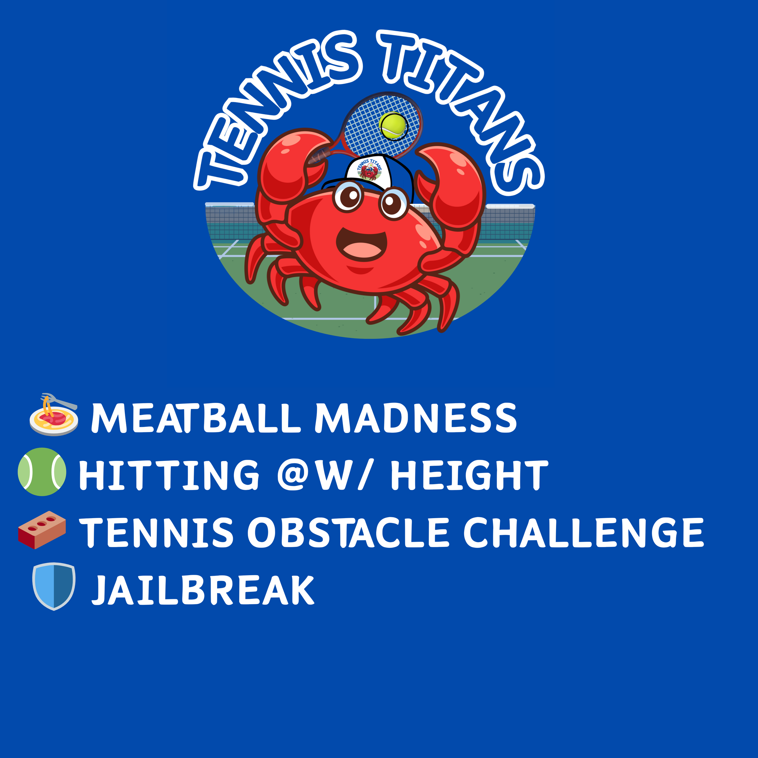 Tennis Titans, Week 1, Term 4 🔱🦀