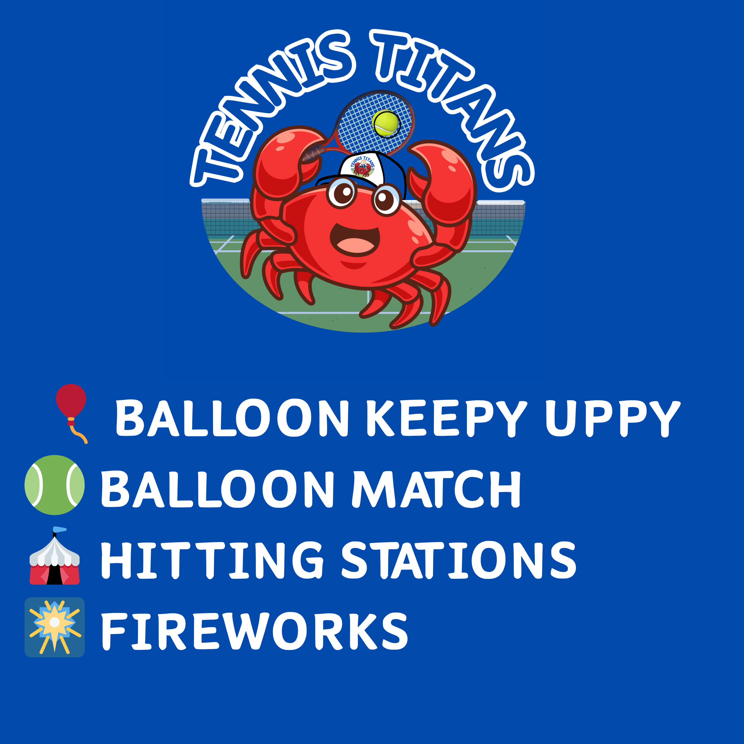 Tennis Titans, Week 2, Term 4 🔱🦀