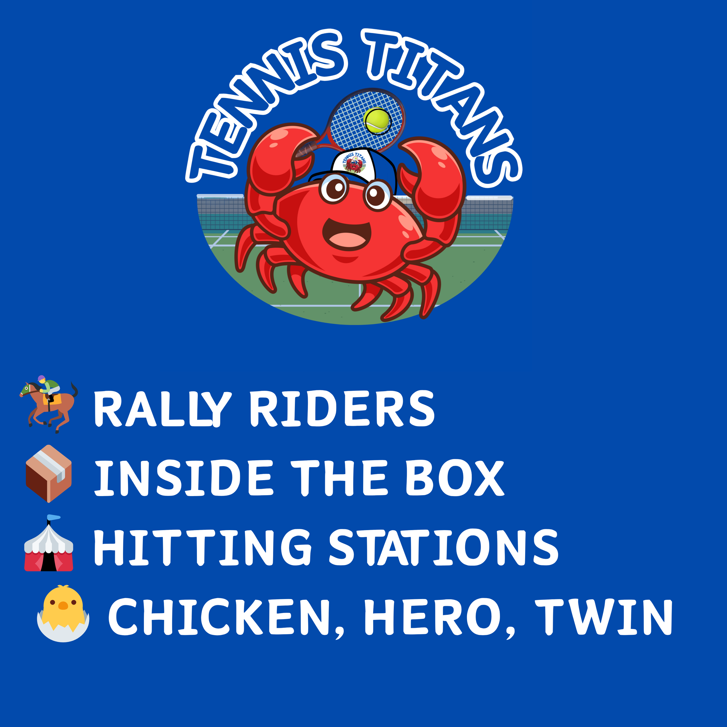 Tennis Titans, Week 3, Term 4 🔱🦀