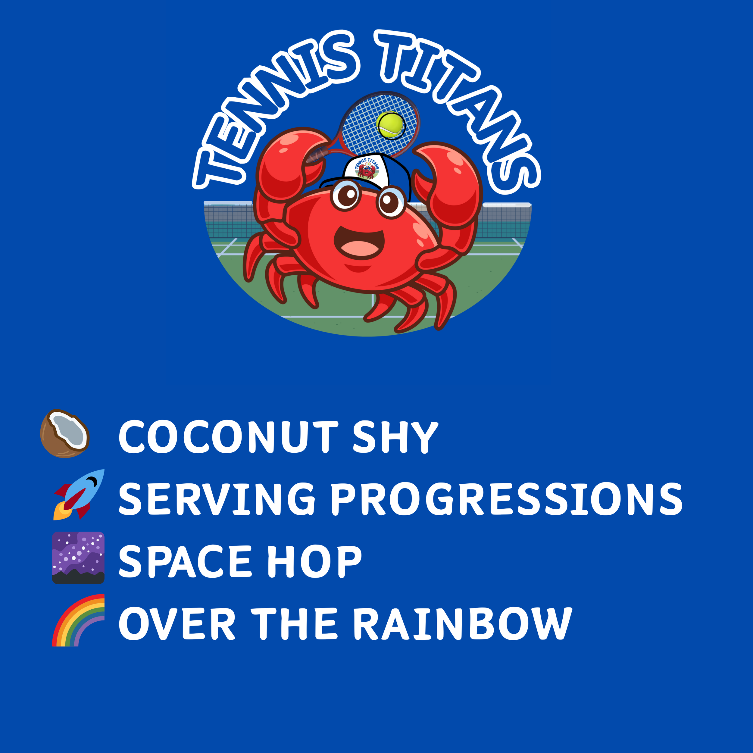 Tennis Titans, Week 5, Term 4 🔱🦀