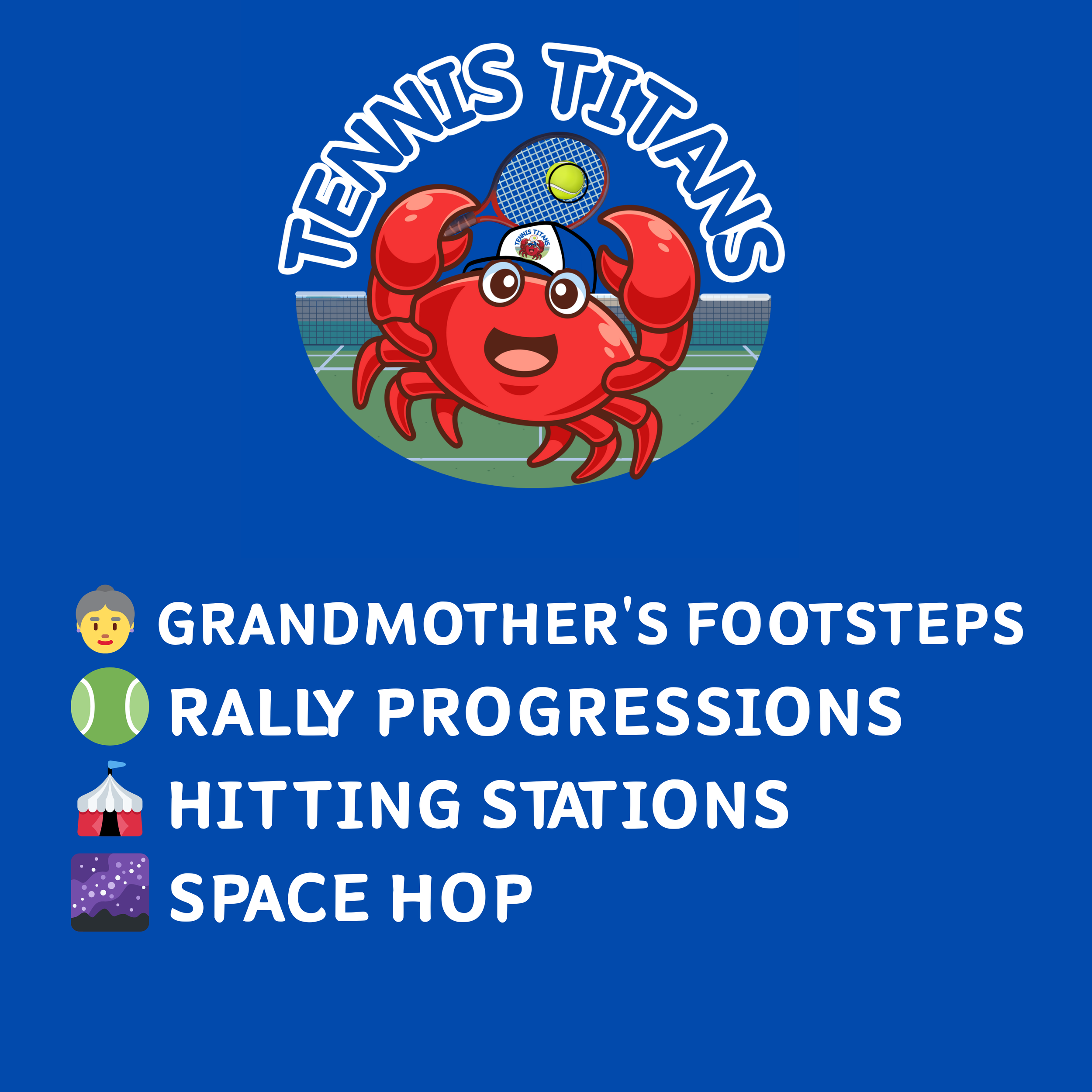 TENNIS TITANS - WEEK 4, TERM 4, LESSON PLAN 🦀🔱