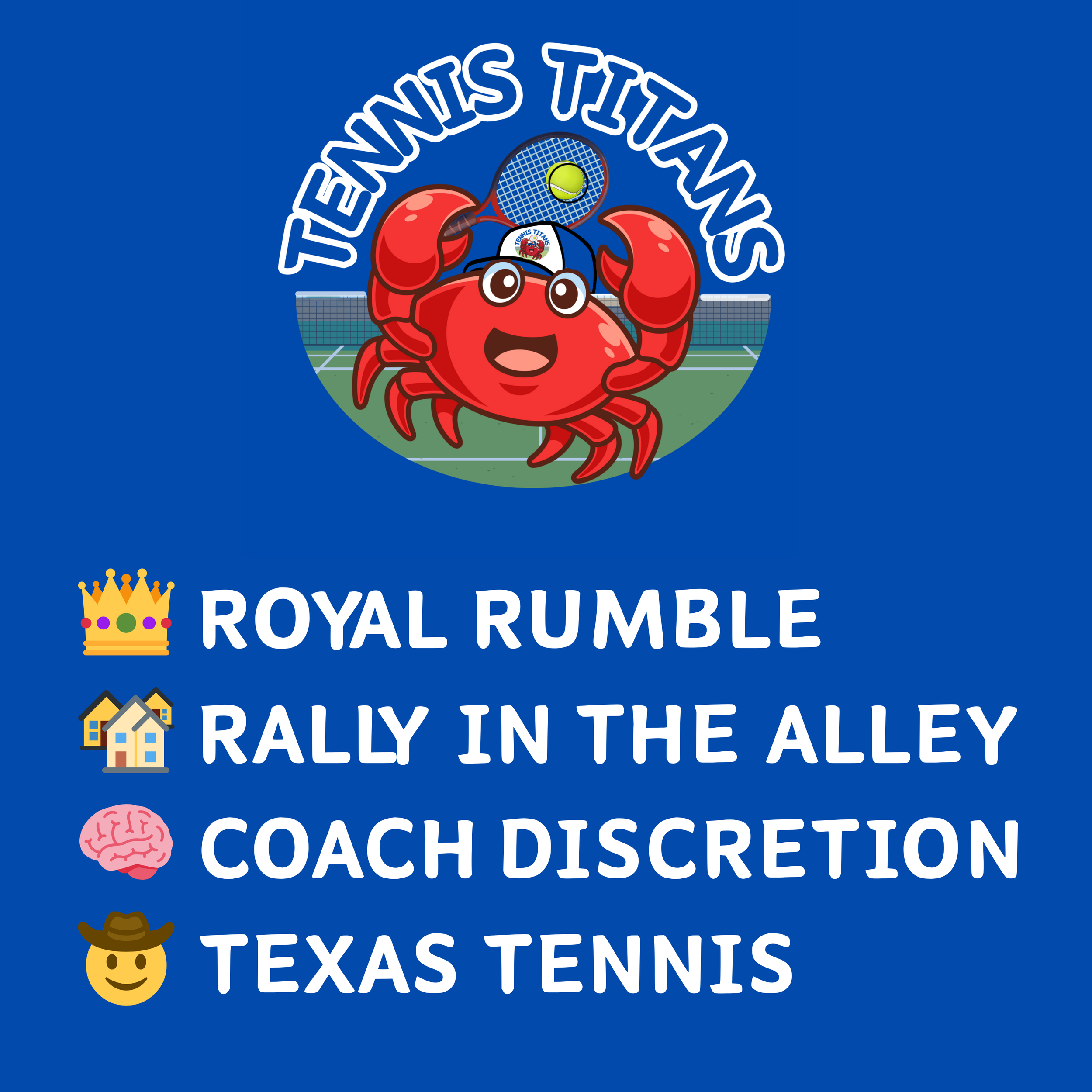 TENNIS TITANS - WEEK 5, TERM 4, LESSON PLAN 🦀🔱