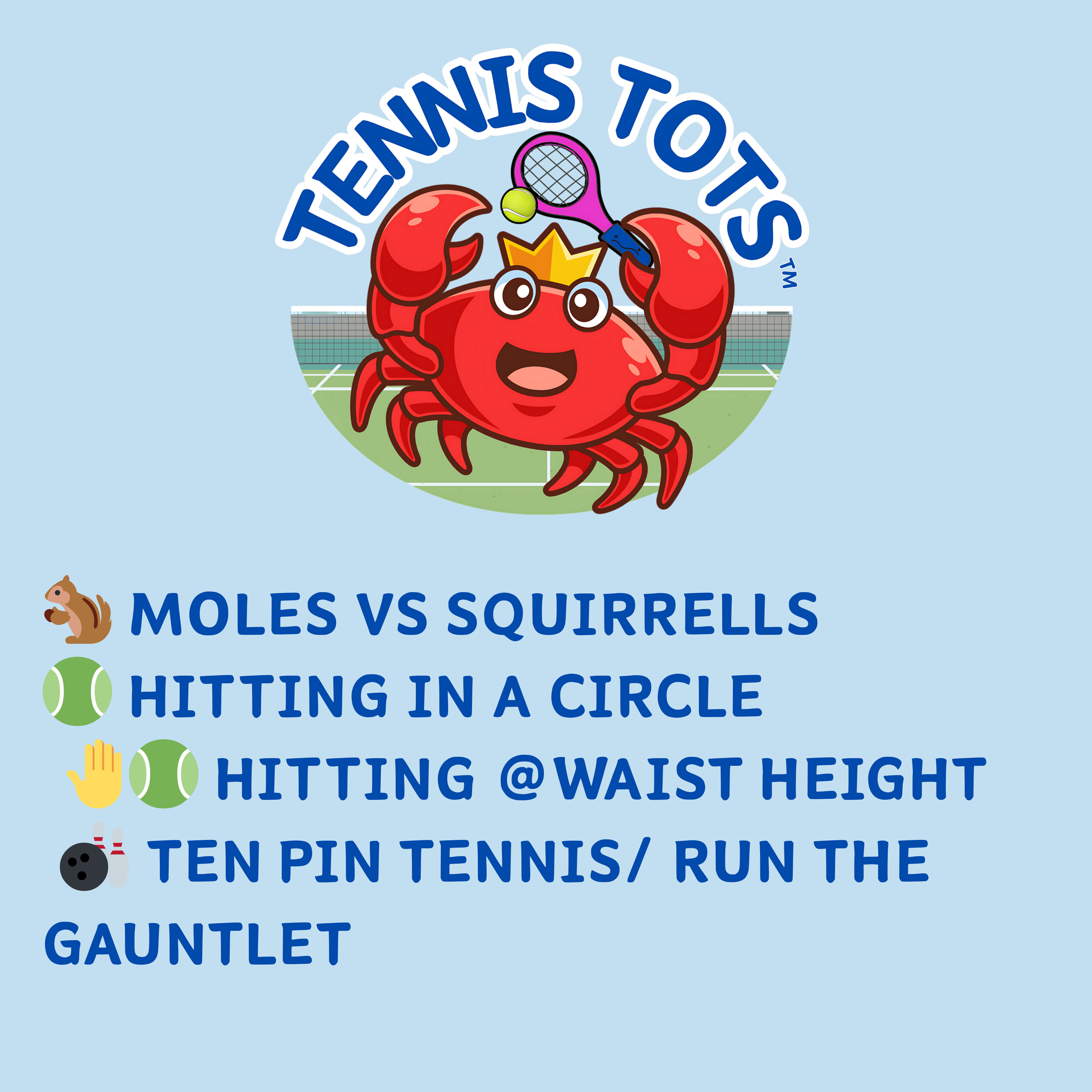 Tennis Tots — Week 3, Term 3