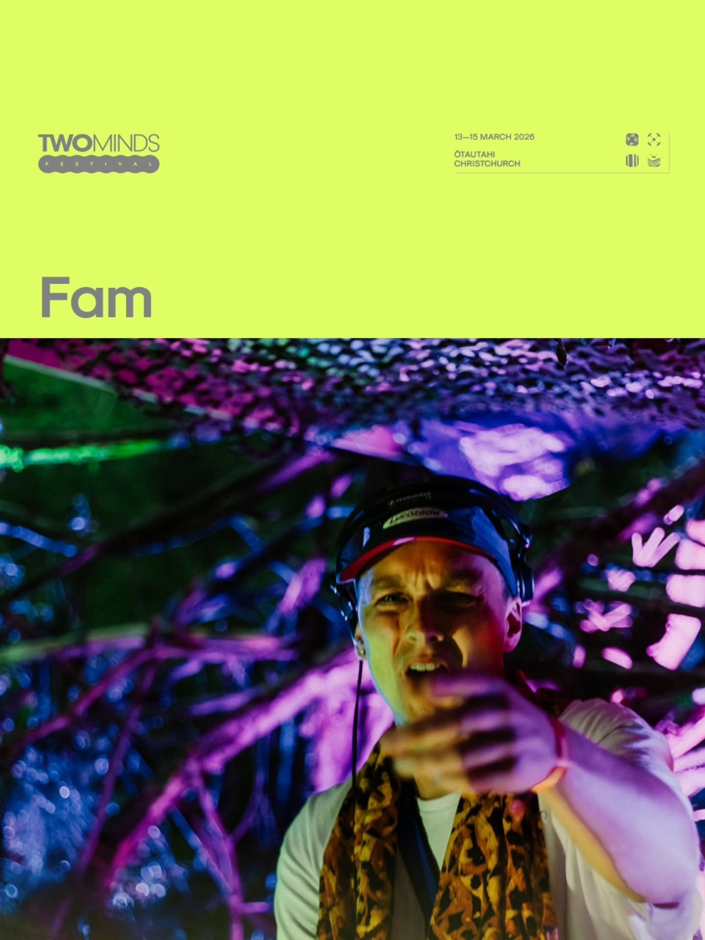 Heading @twomindsfestival
Mid March
Tickets apparently selling like hot cakes, so get on board if you wanna hang.