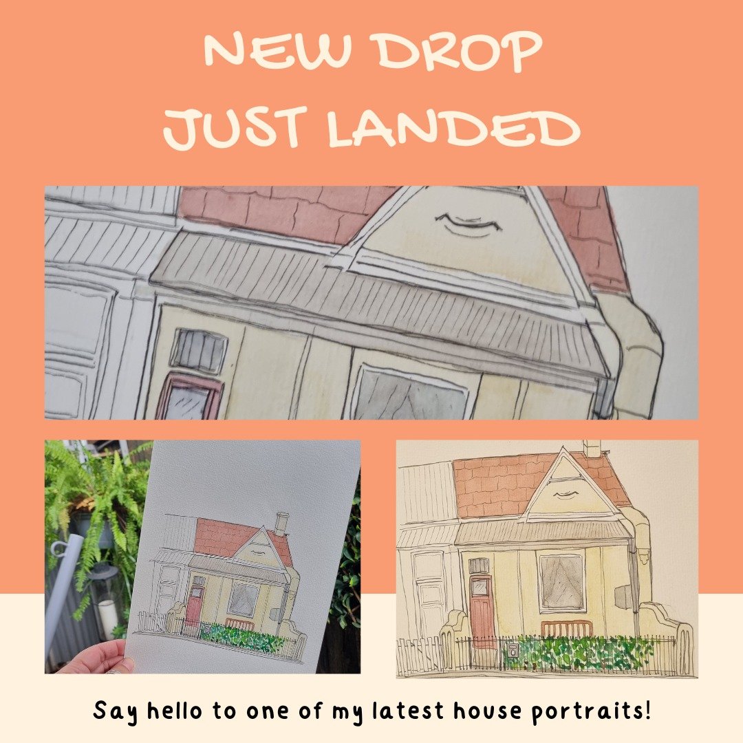 My latest house portrait is here! This one captures the essence of home sweet home, perfect for those who've just moved in or want to give a heartfelt gift. Did you know? Custom portraits add a touch of warmth to any space and make your memories stan