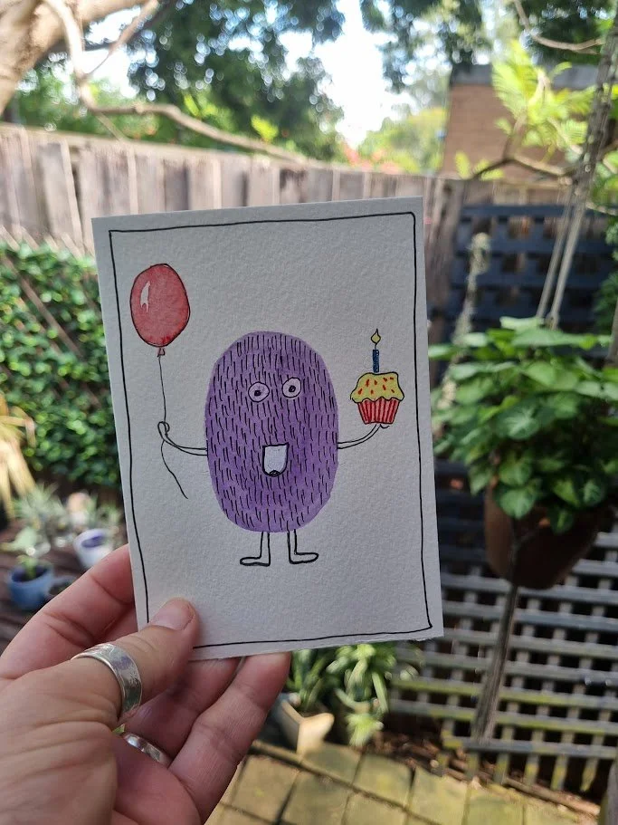 Birthday Monster - purple