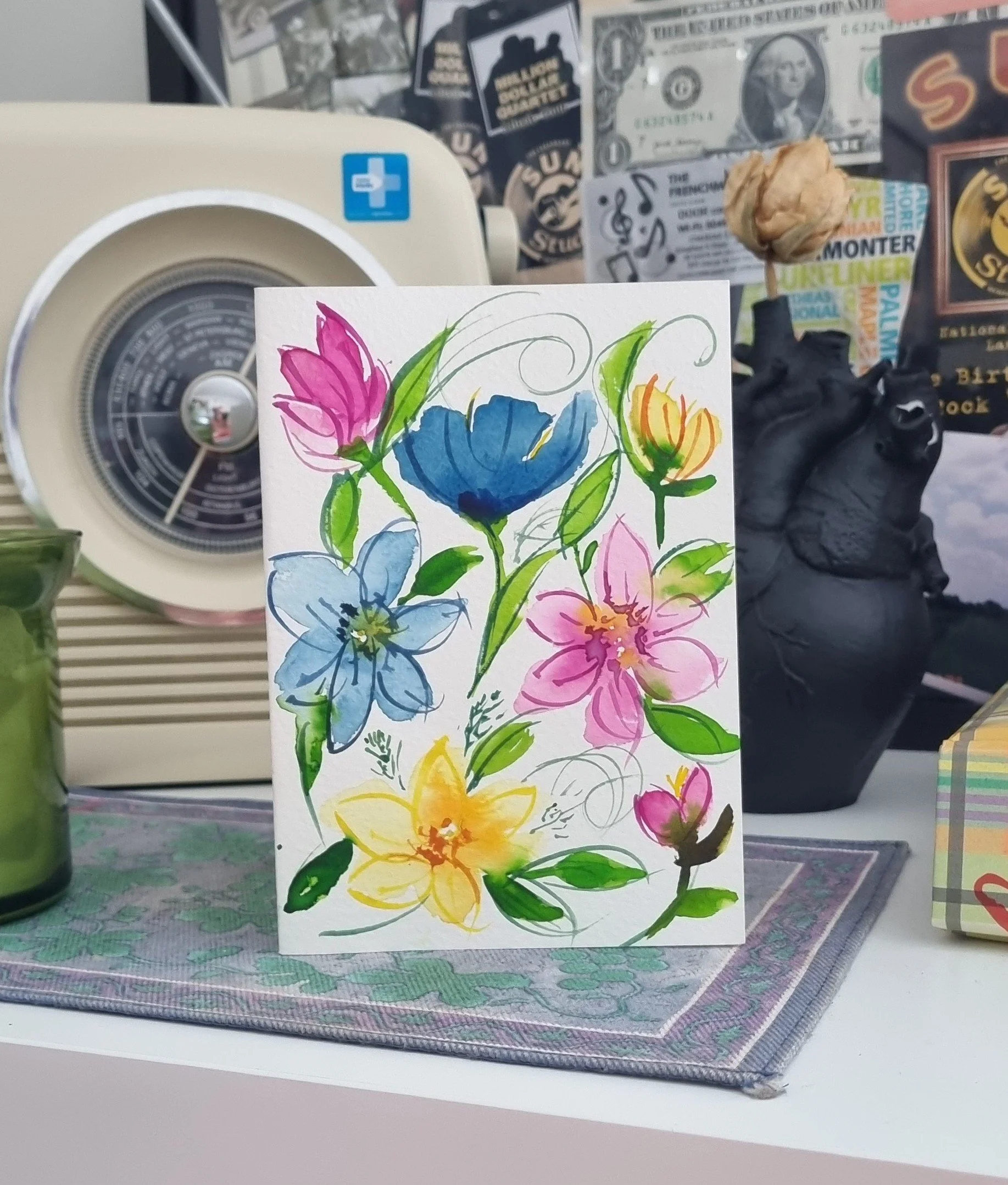 multi colour flowers