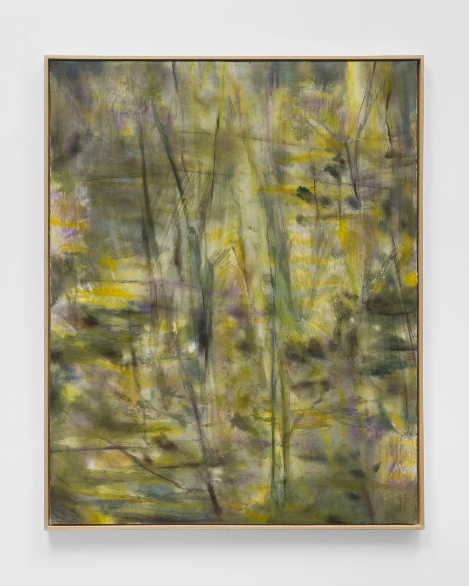 Carol Ebtinger, Promesse IV, 2025. Pigment, ink and pastel on paper, framed, 56 x 44.5 in.