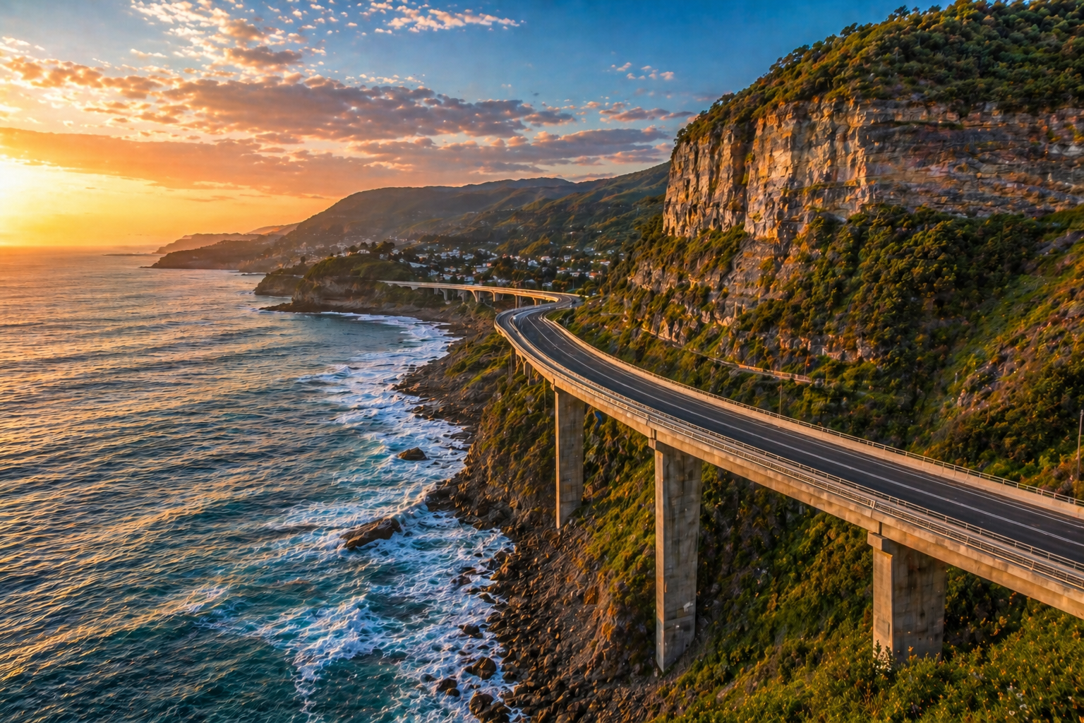 sea cliff bridge image in Wollongong