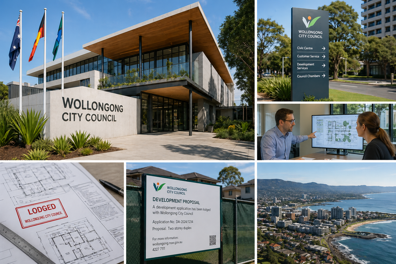 wollongong city council office and wollongong area image