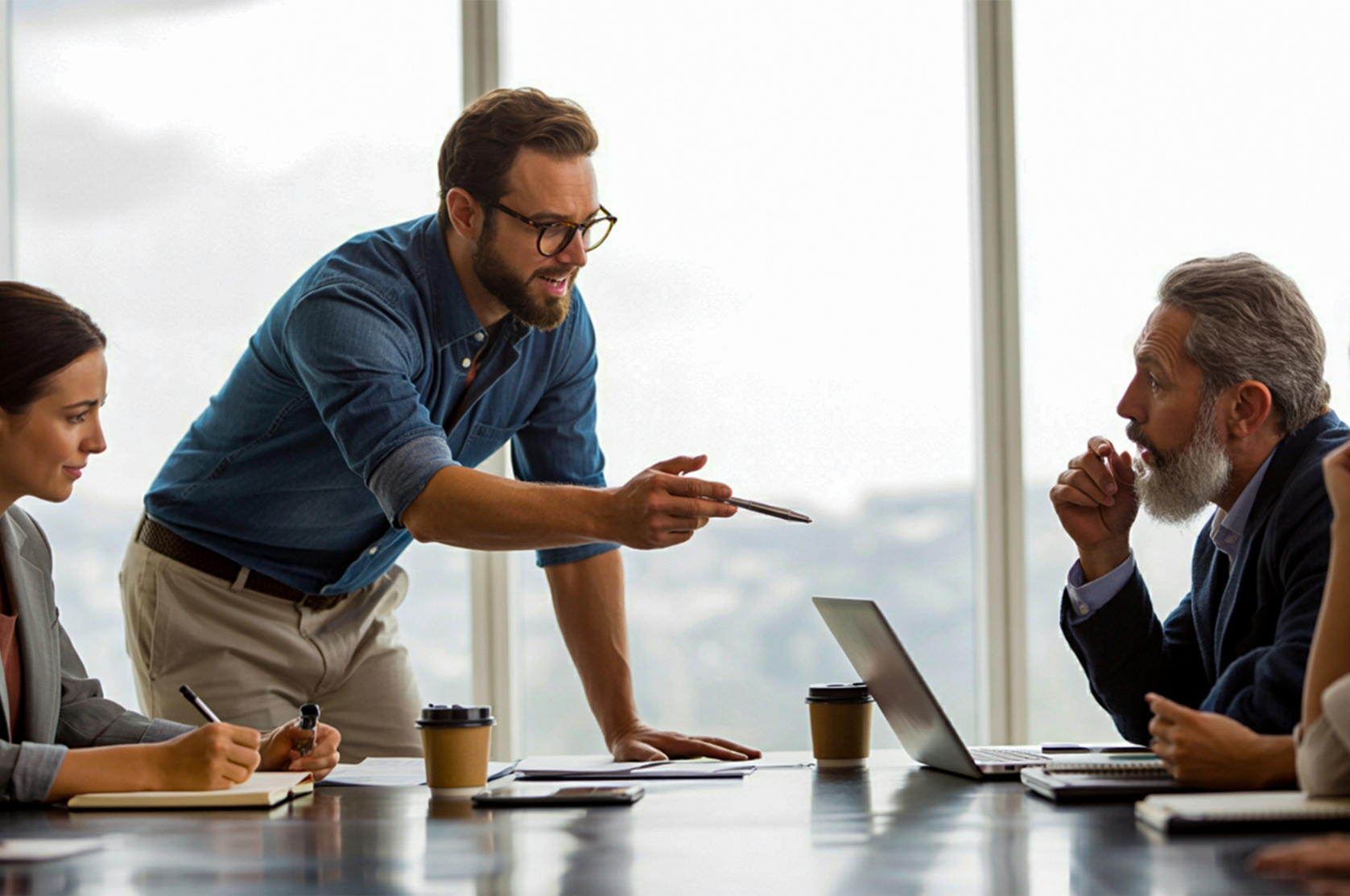 duplex house investors in a meeting