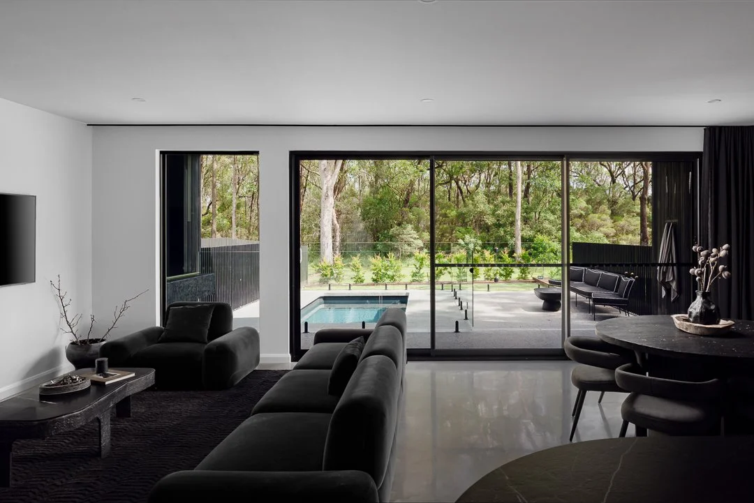 huskisson living room overlooking pool